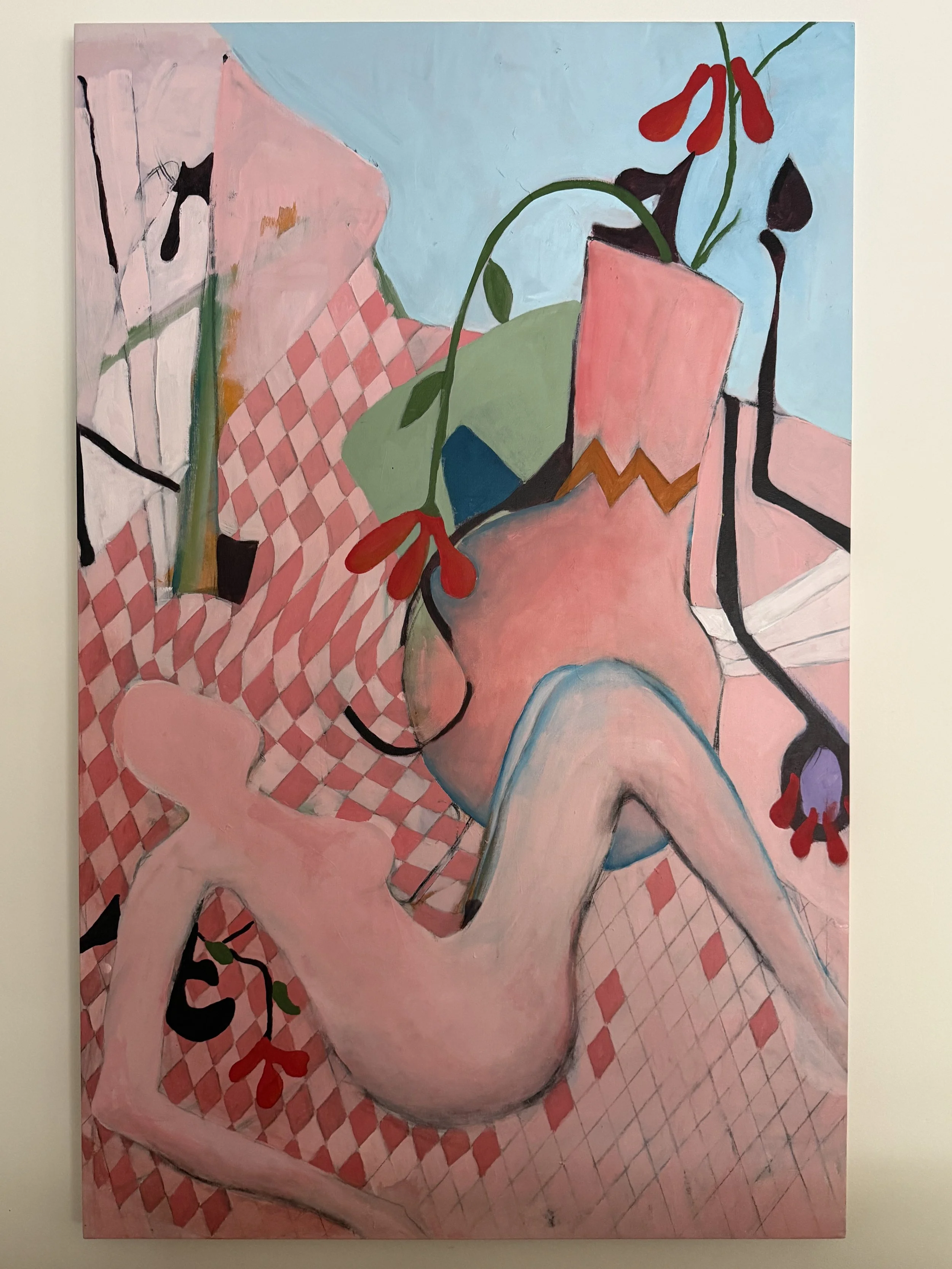 Still Life, acrylic on canvas, 43" x 56"