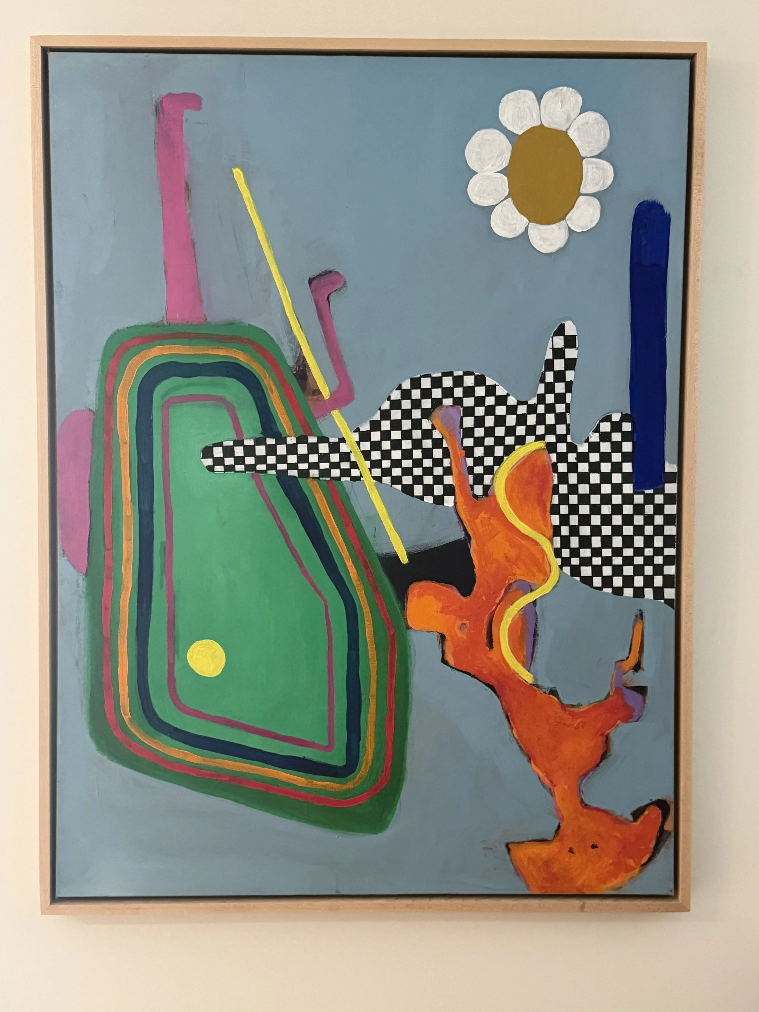 Topsy-Turvy, acrylic on canvas, 24" x 36"