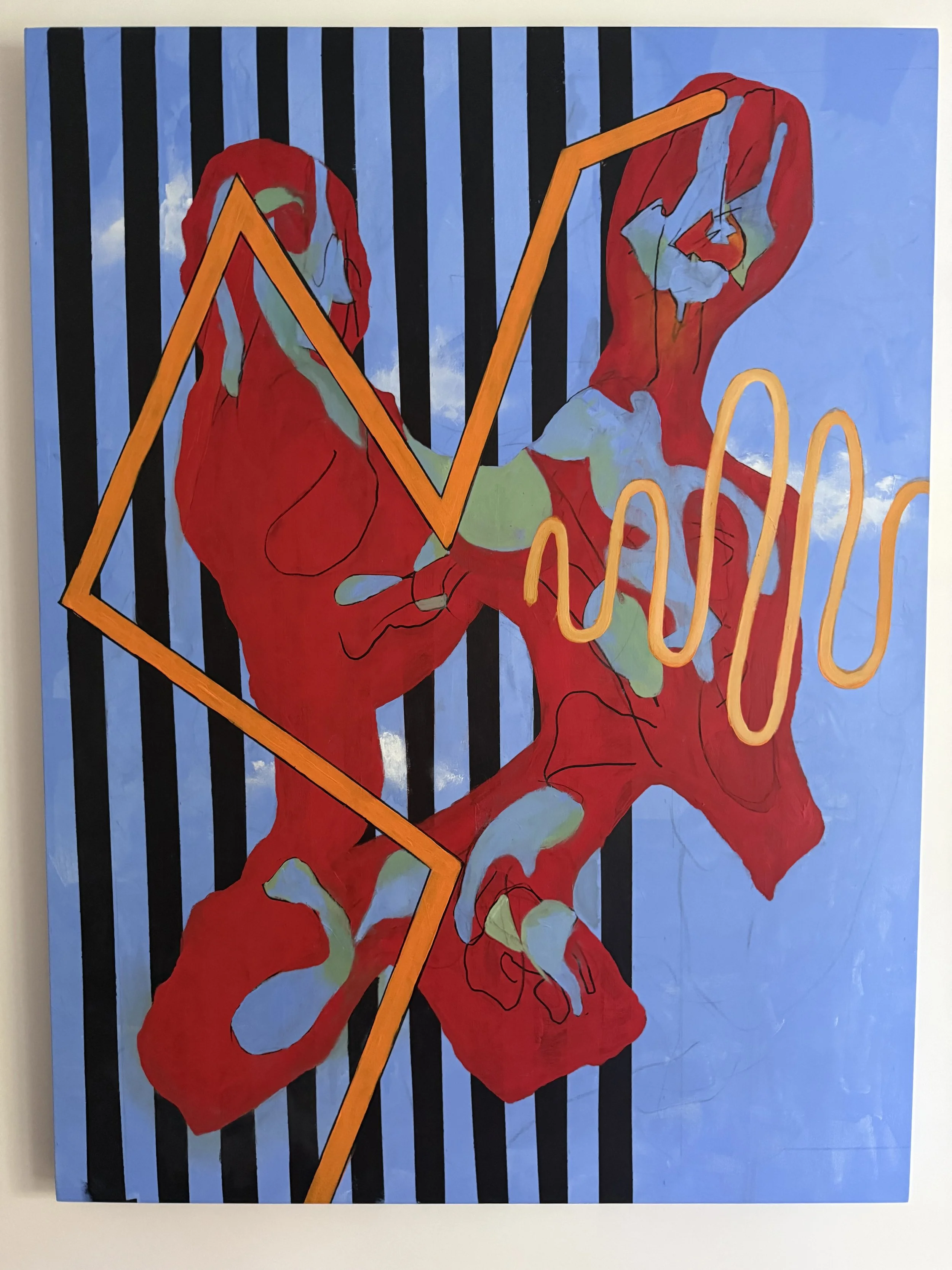 Couple, acrylic on canvas, 44" x 55"