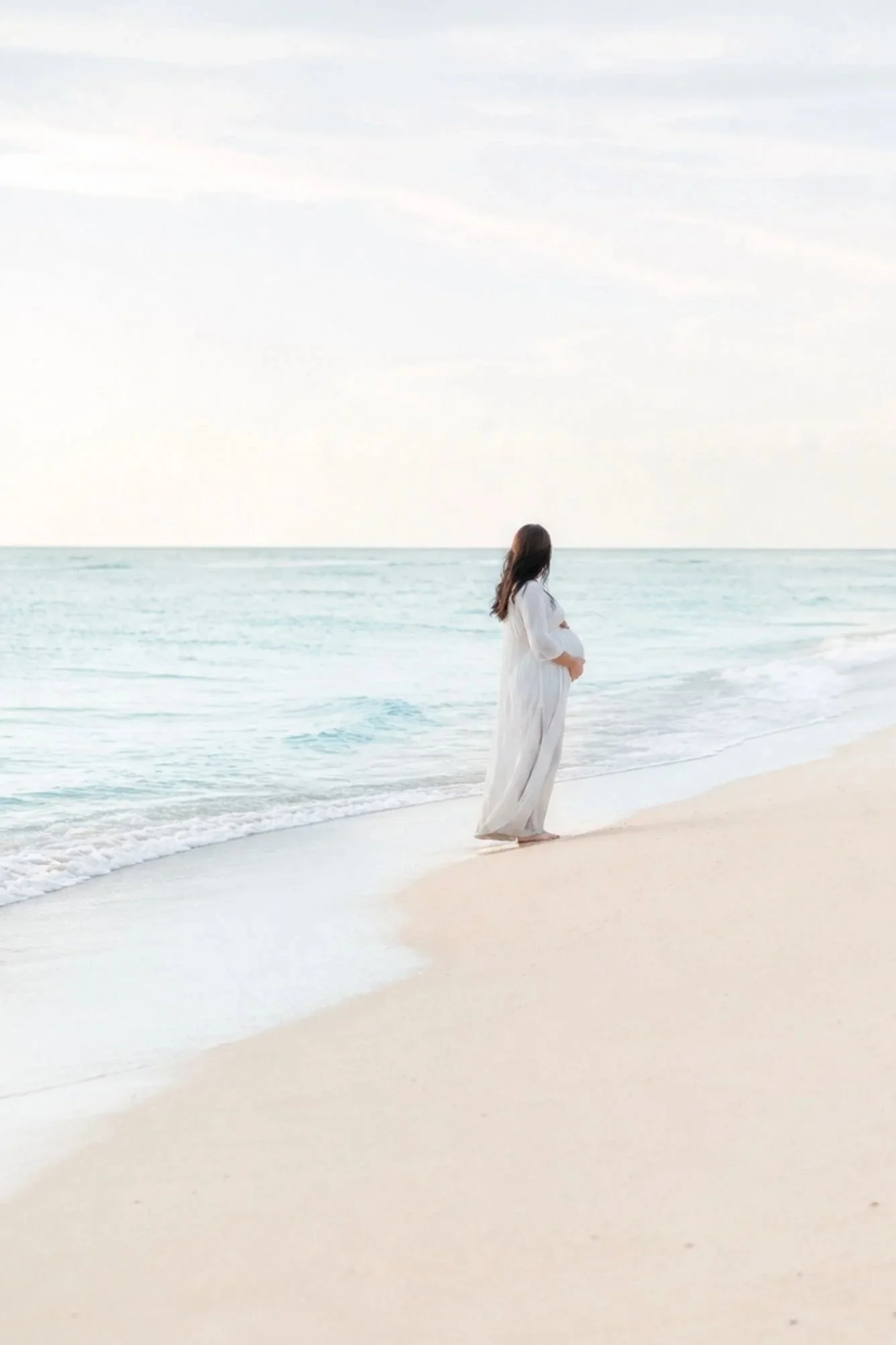 Pregnant Woman on the Beach