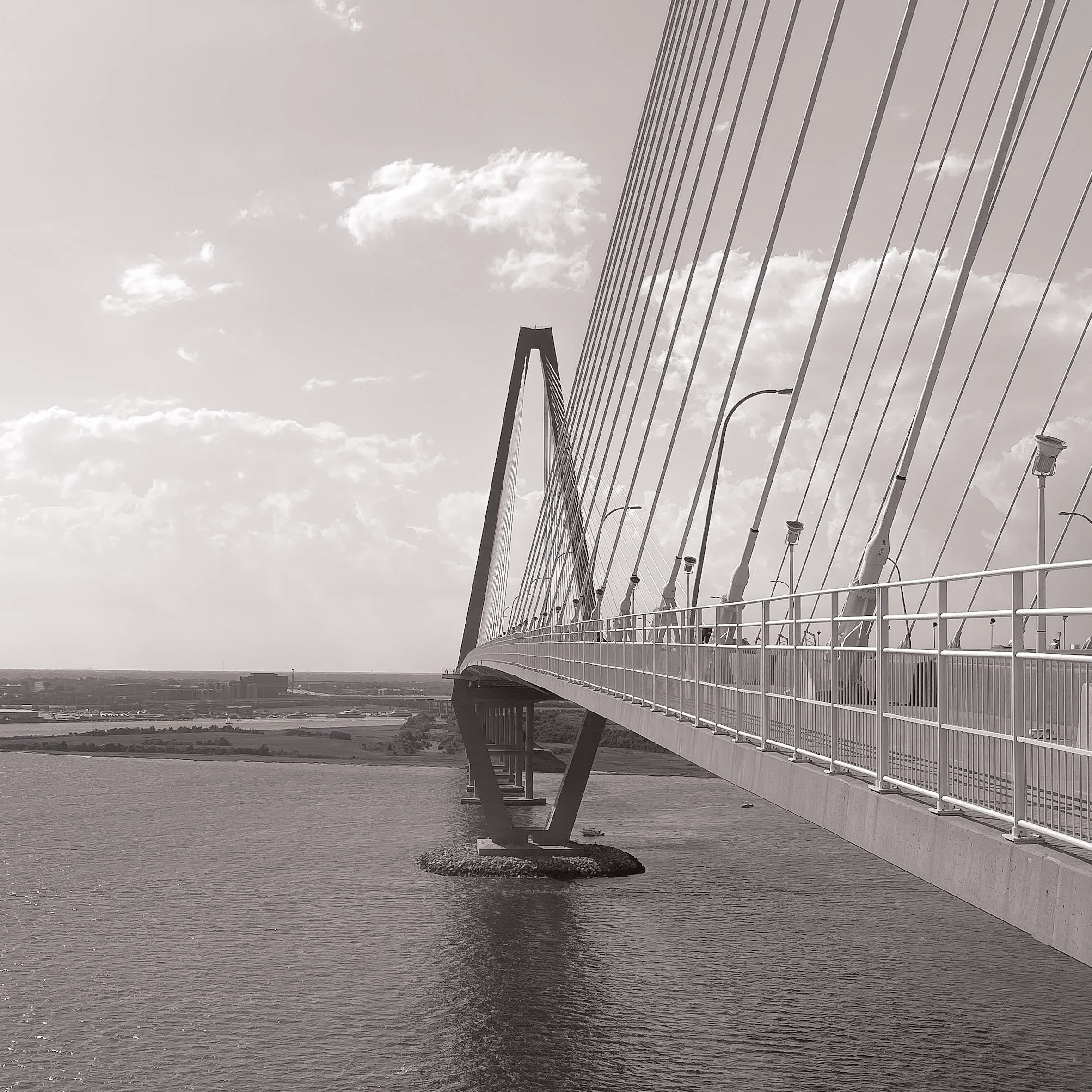 Arthur Ravenel Jr. Bridge over the Cooper River in Charleston, South Carolina.