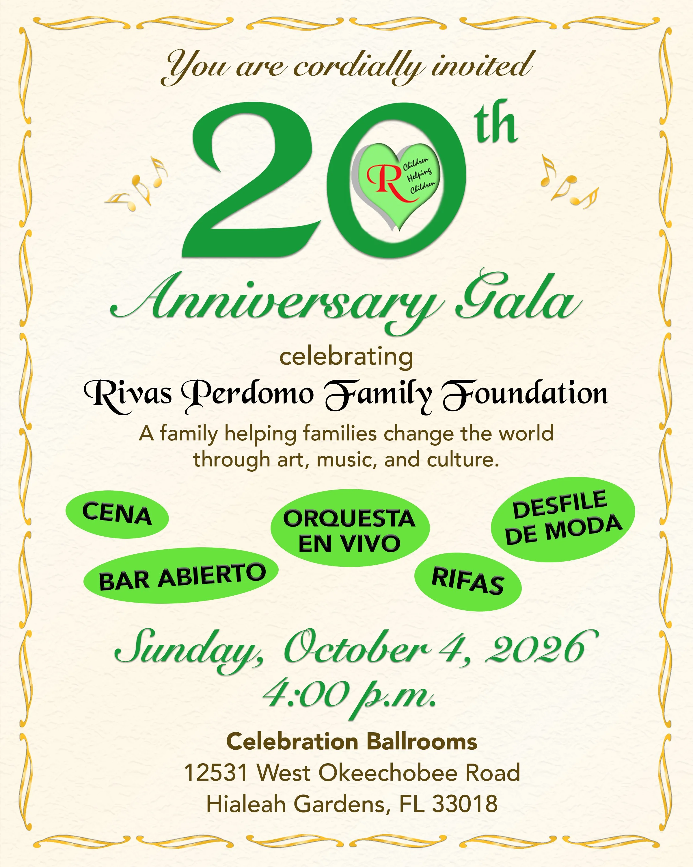 20th Anniversary Gala Tickets