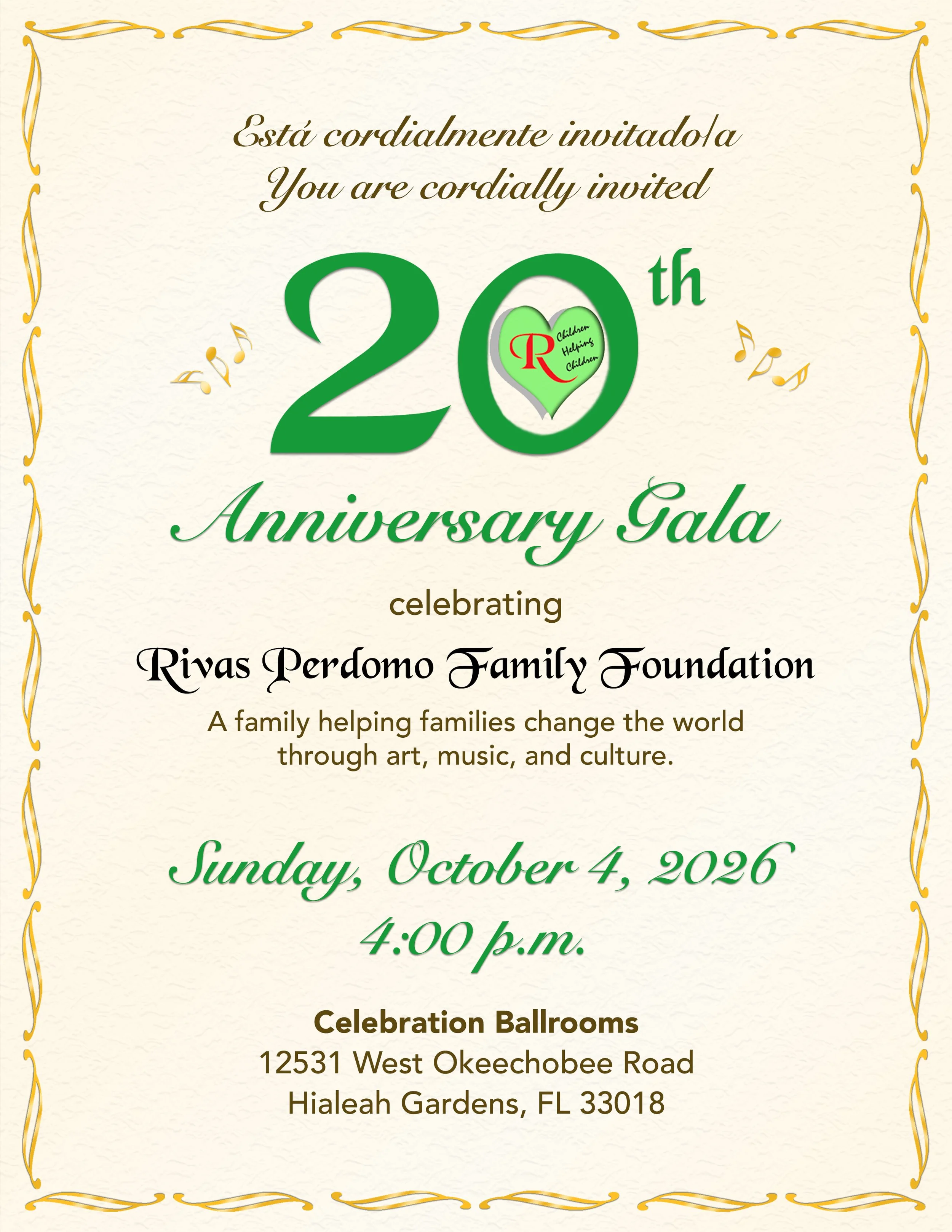 20th Anniversary Gala Tickets