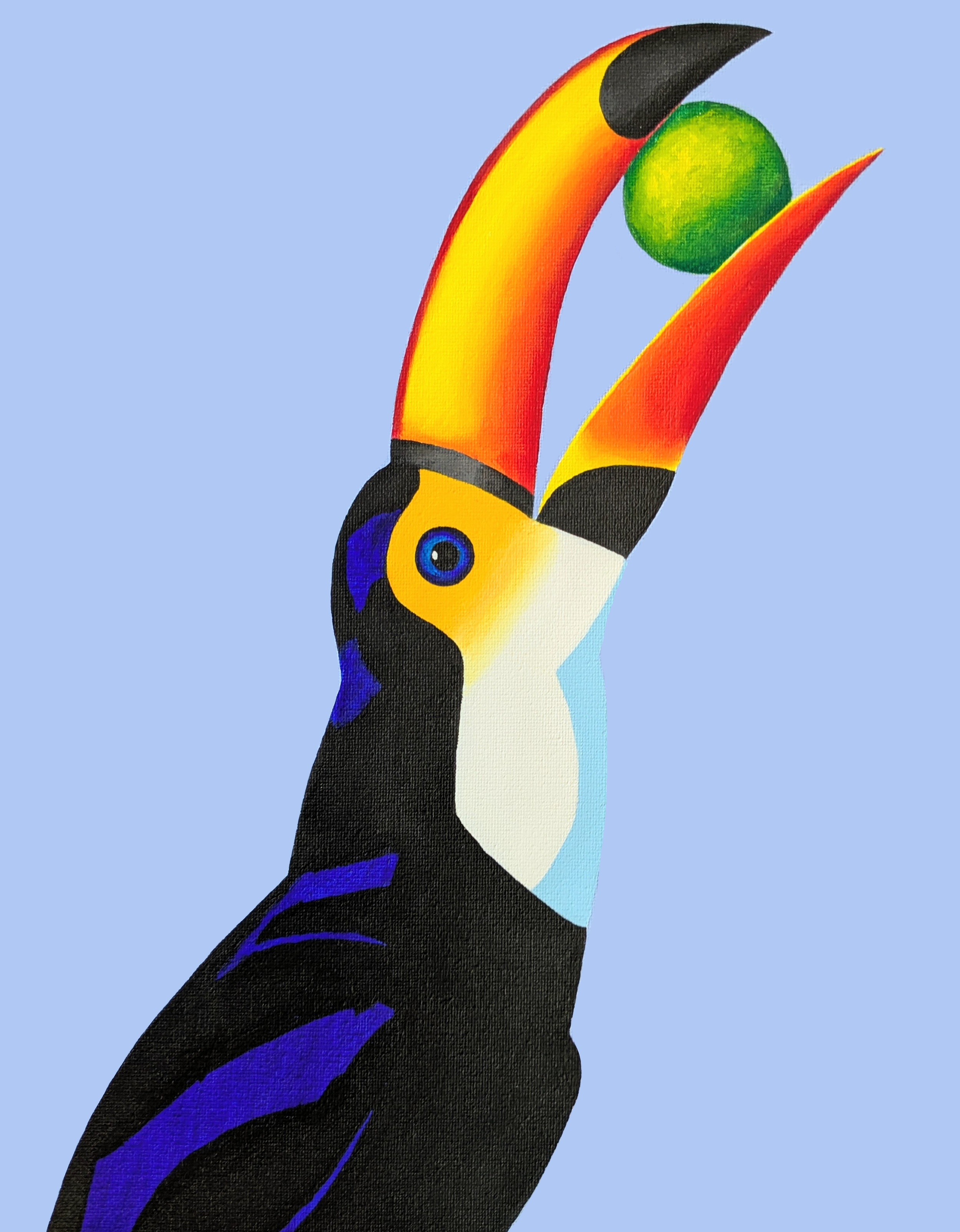 Toucan with Fruit
Acrylic on Canvas
11x14
