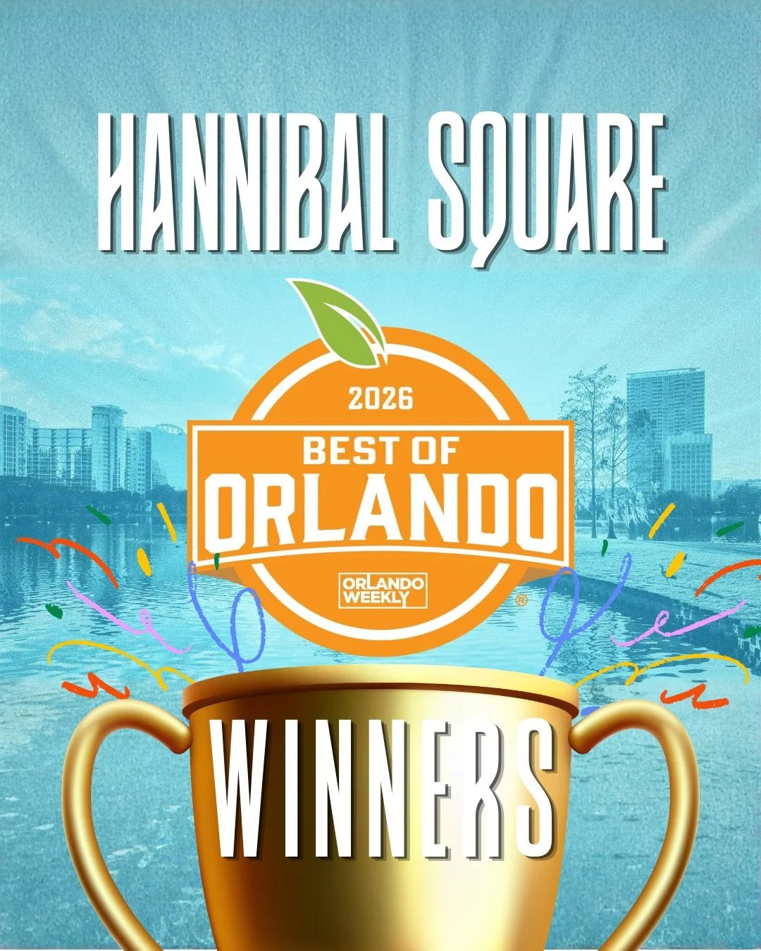 Hannibal Square showed UP in Best of Orlando 2026! 🏆🎉

A HUGE congratulations to our incredible Hannibal Square businesses who placed in Orlando Weekly&rsquo;s Best of Orlando this year!

Two 1st-place winners.
Four 3rd-place winners.
ONE incredibl