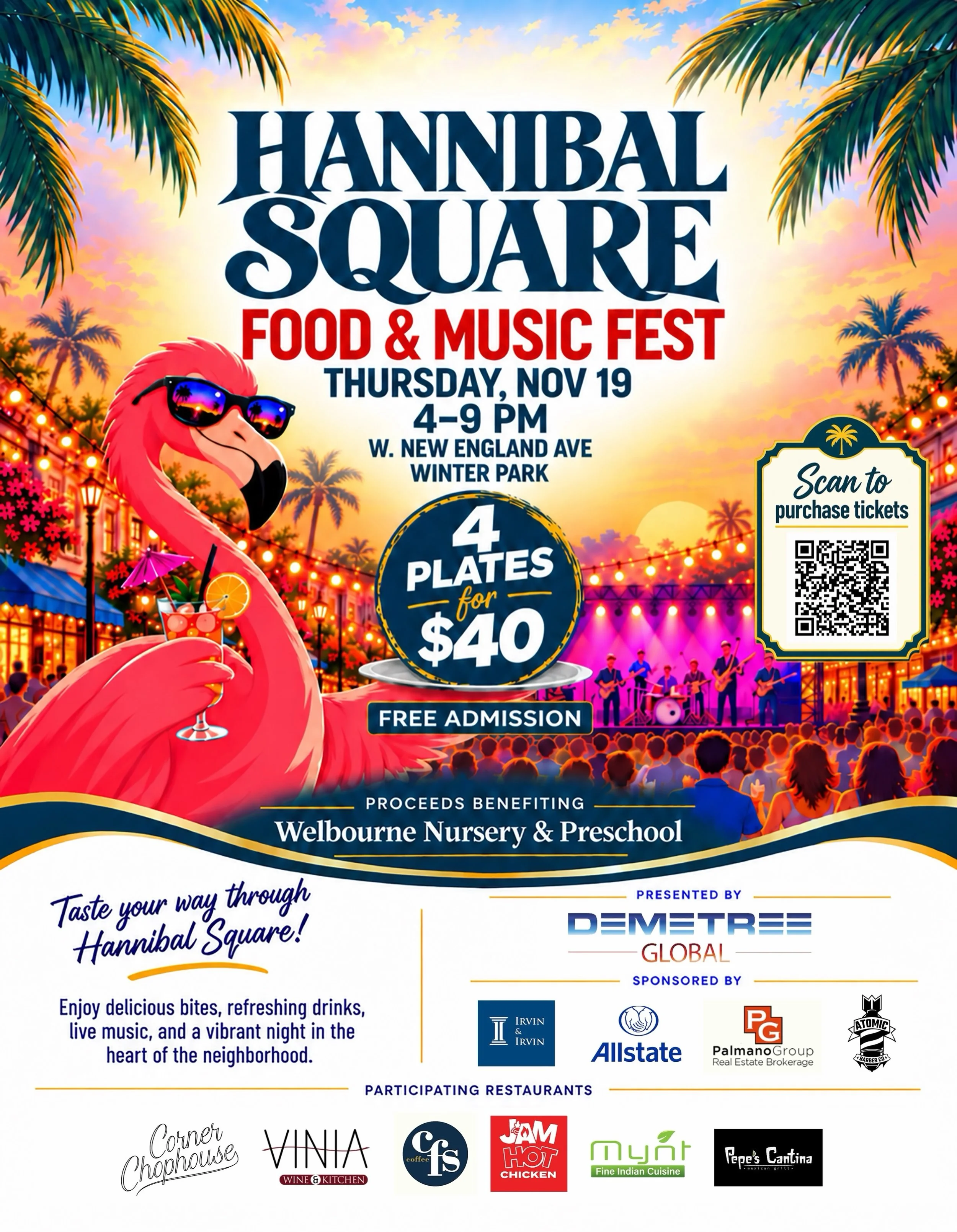 GET READY! We&rsquo;re serving up something GOOD! Good food, live music, and a whole lot of community love! 🦩🍽️🔥🎶 

We&rsquo;re talking delicious bites from local restaurants, live music, refreshing drinks, and an evening full of good energy! 🍽️