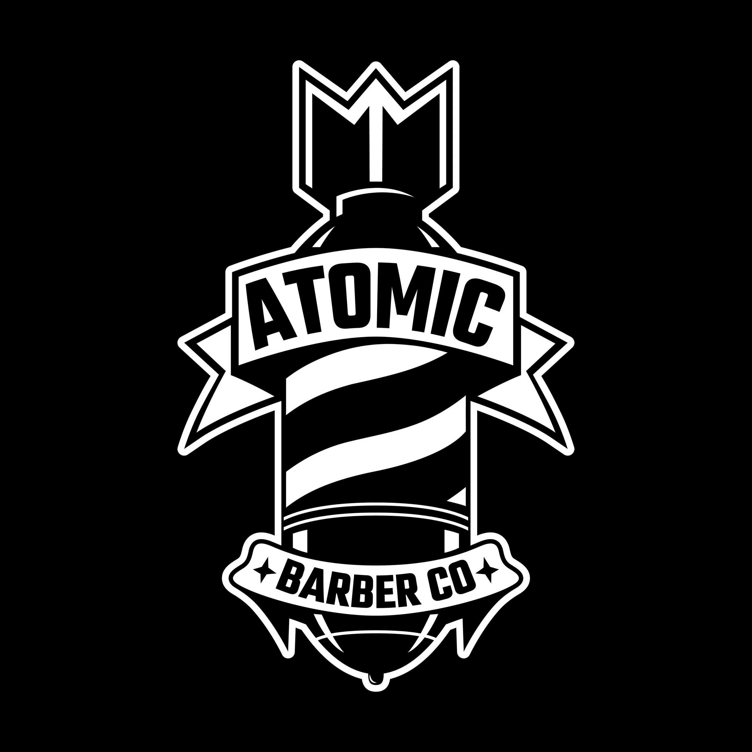 Atomic Barber Co logo
