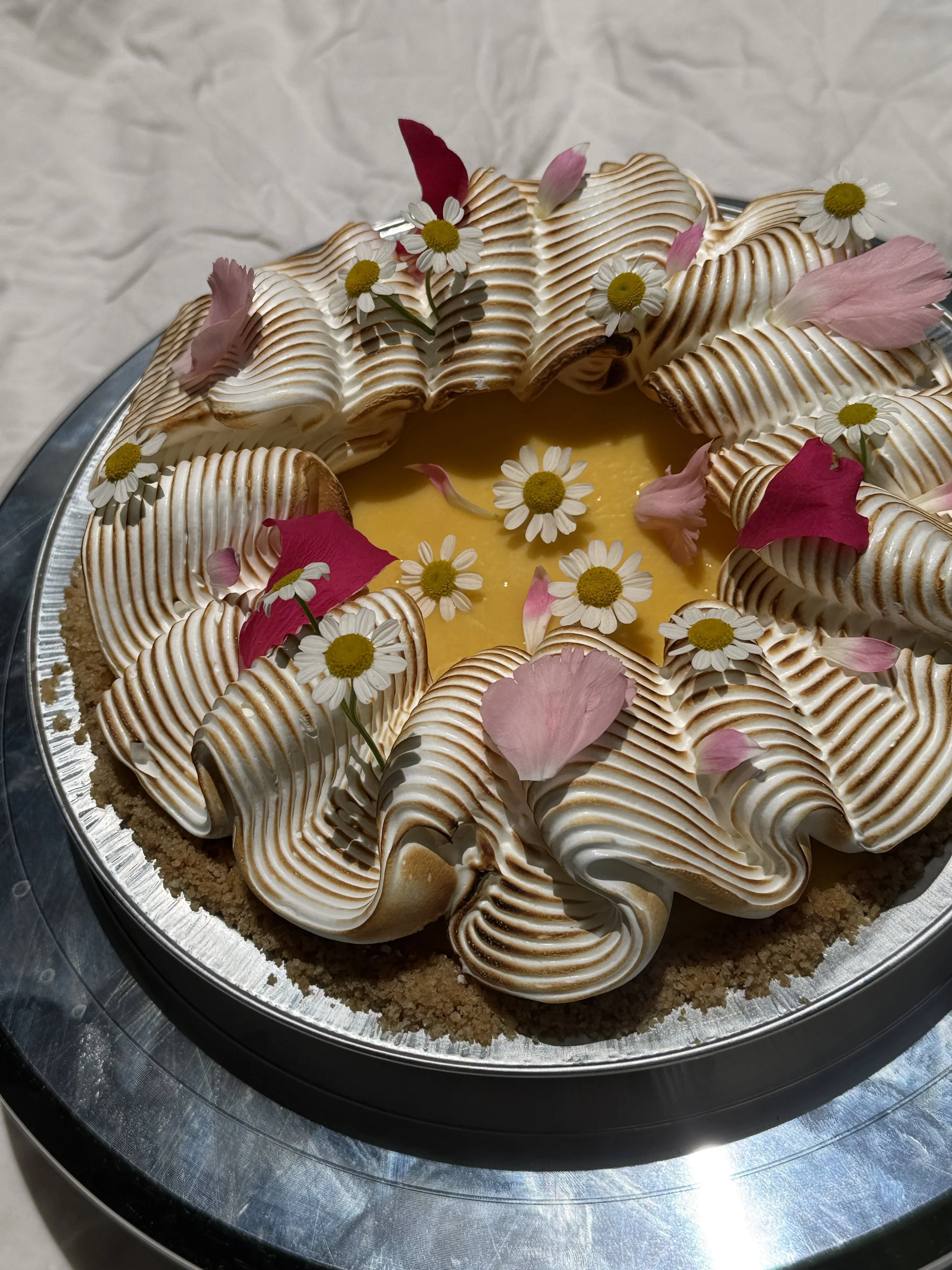 lemon passionfruit meringue pie
