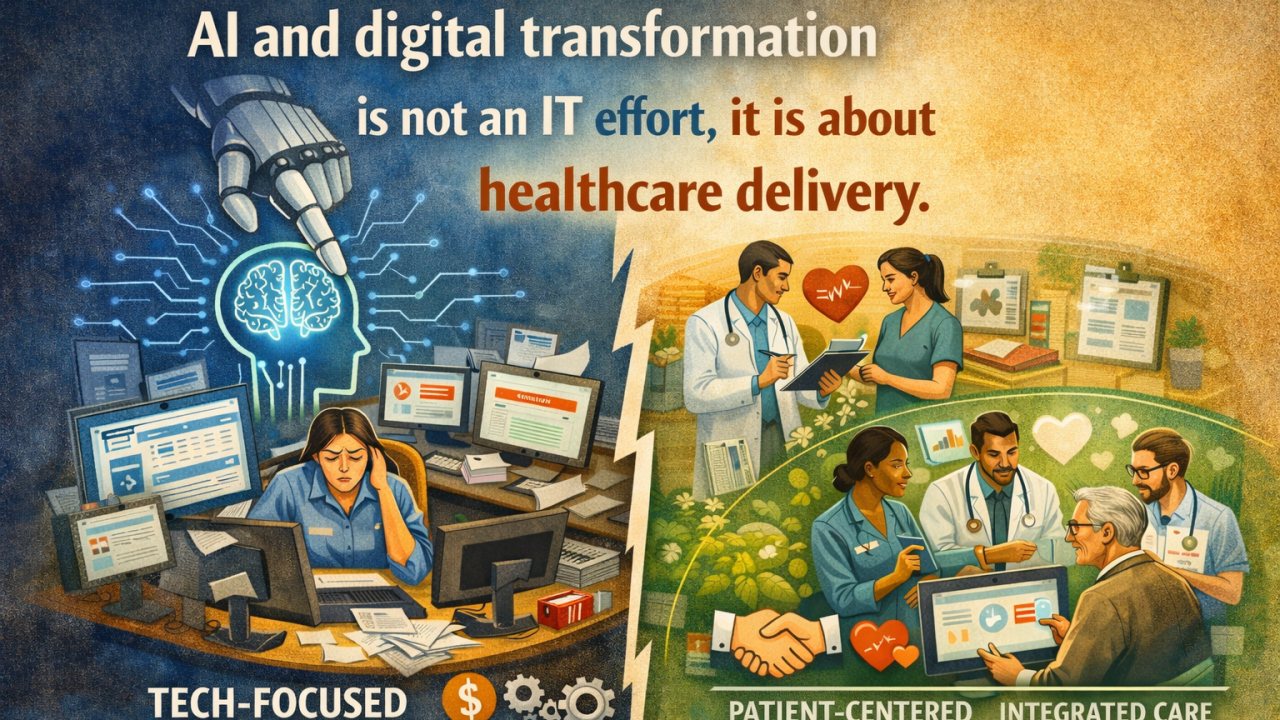 What Hospital and Health System CEOs Get Wrong About AI and Digital Transformation