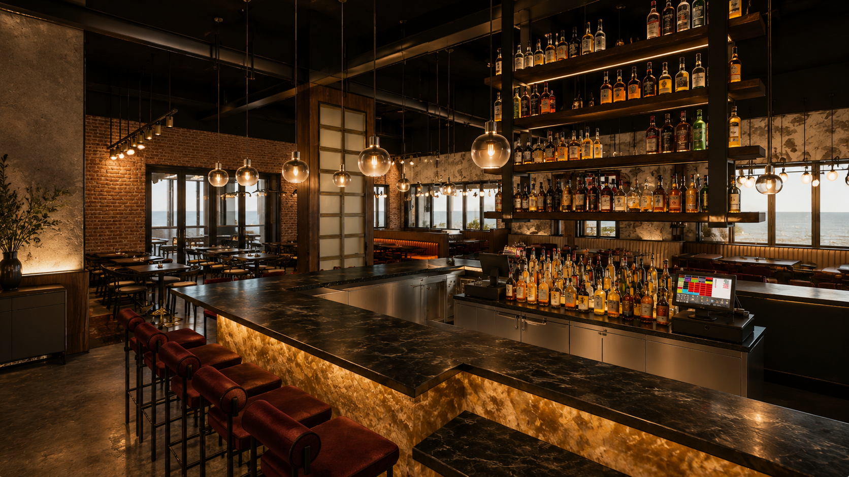 Interior Bar from Behind