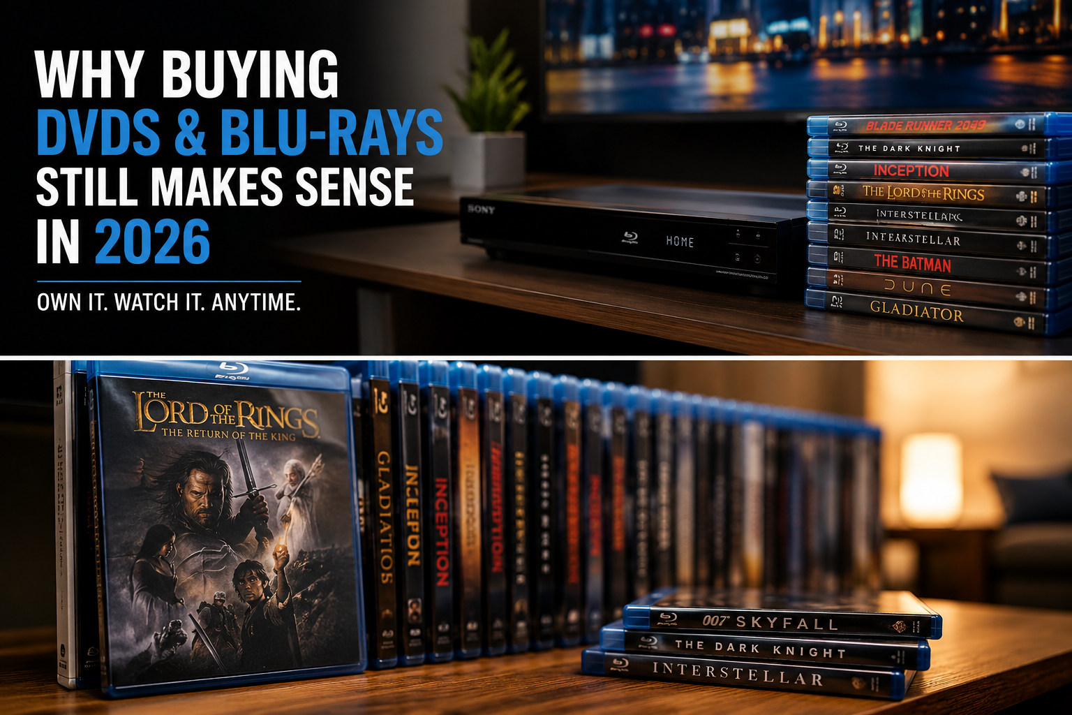 Why Buying DVDs and Blu-rays Still Makes Sense in 2026