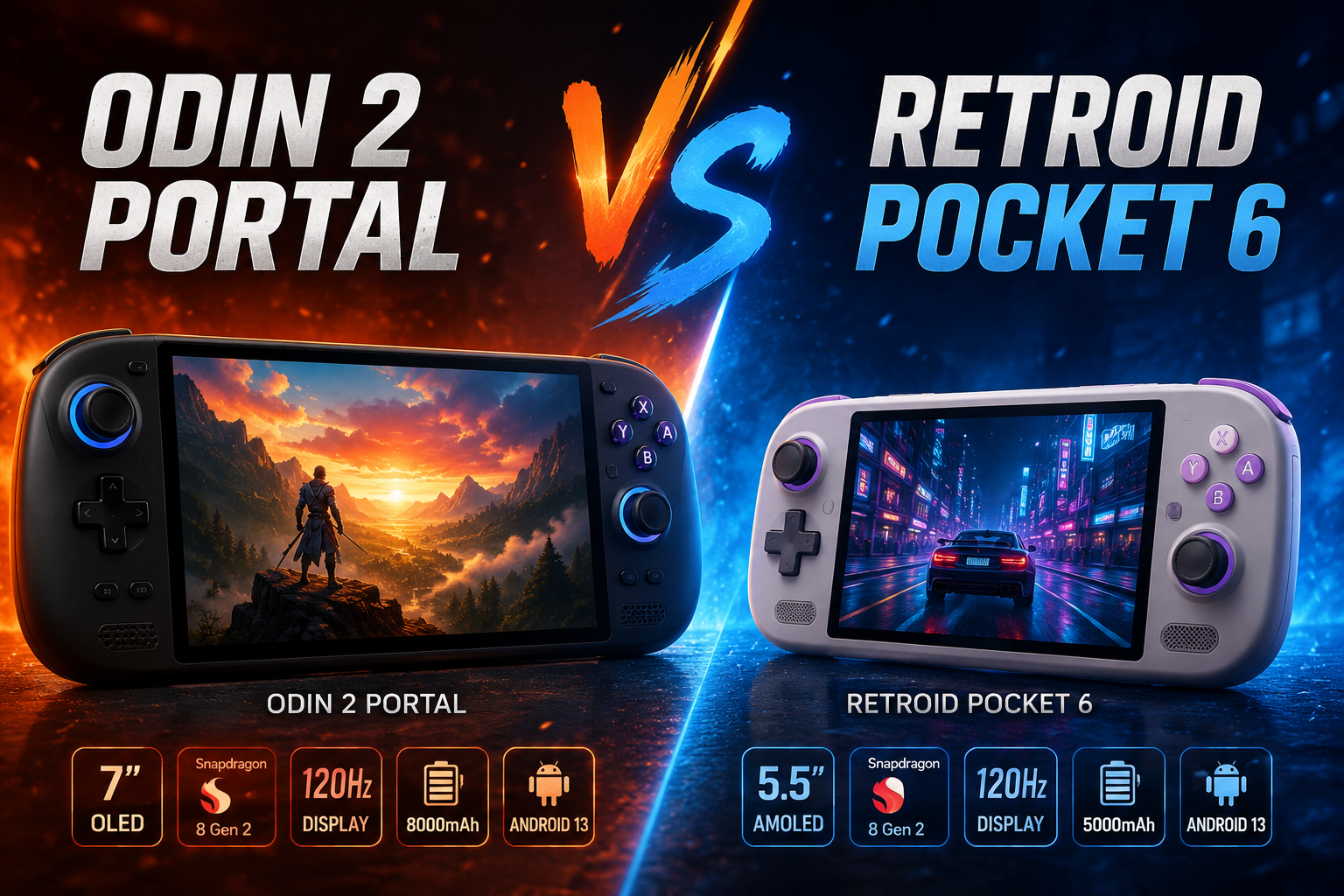 Odin 2 Portal vs. Retroid Pocket 6: Which Premium Android Gaming Handheld Should You Buy?