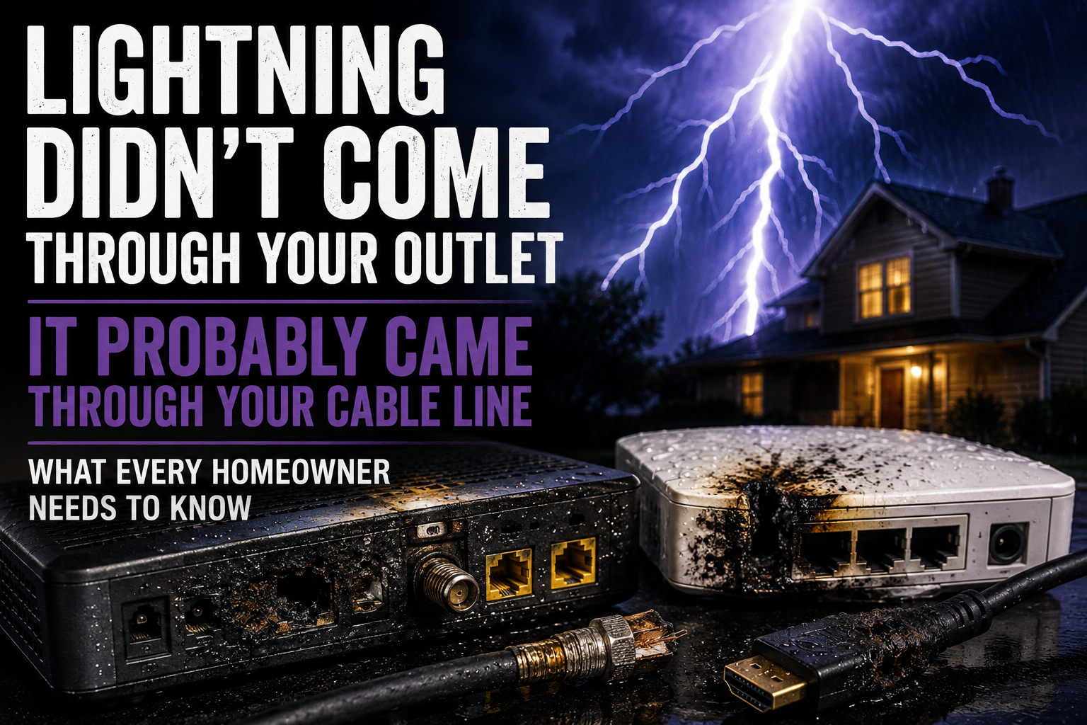 I've Repaired Hundreds of Lightning-Damaged Home Theaters—Here's What Every Homeowner Gets Wrong