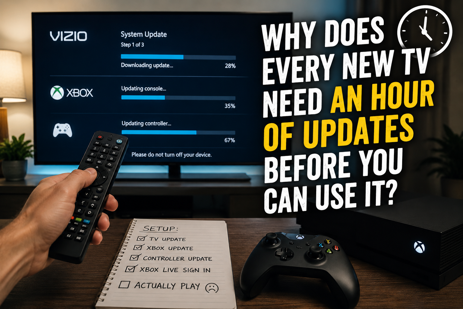 Why Does Every New TV Need an Hour of Updates Before You Can Use It?