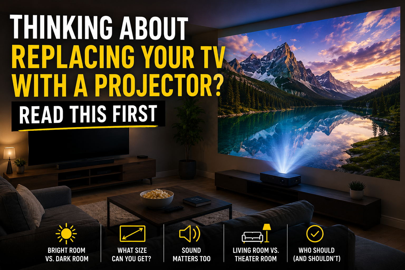 Thinking About Replacing Your TV With a Projector? Read This First