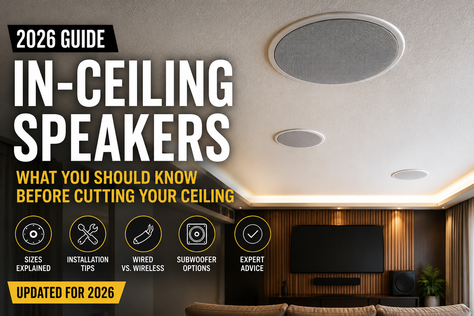 In-Ceiling Speaker Buyer's Guide: What You Should Know Before Cutting Your Ceiling
