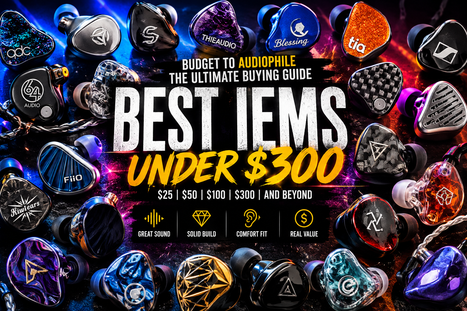 The Best IEMs Under $300: I Tested Everything From $25 Budget IEMs to $300 Audiophile Models — Here’s What I’d Actually Buy