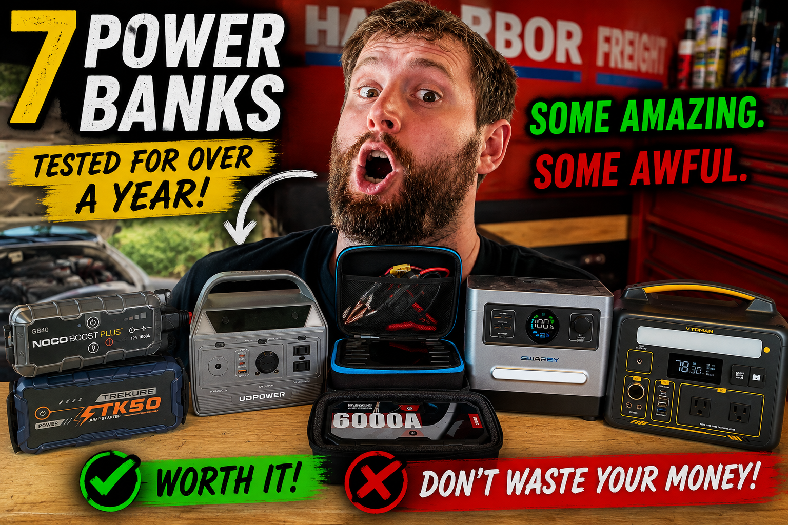 Best Jump Starters &amp; Portable Power Stations: 7 Tested for Over a Year — NOCO, VTOMAN, AVAPOW, UDPOWER &amp; More