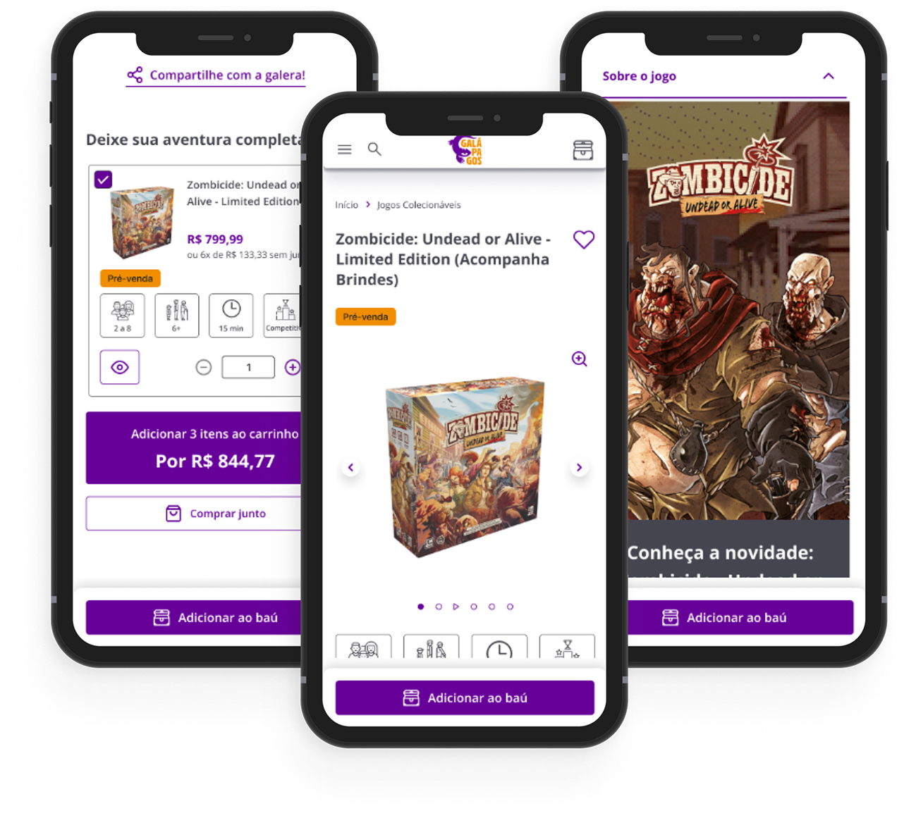 Pagina de detalhe de produto Mobile