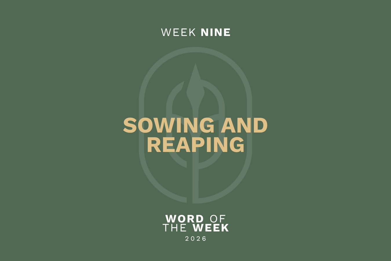 Sowing and Reaping