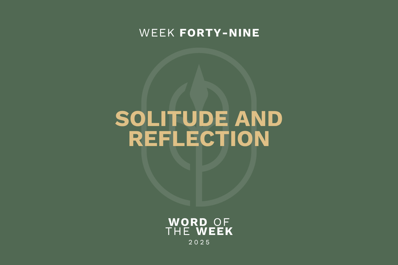 Solitude and Reflection