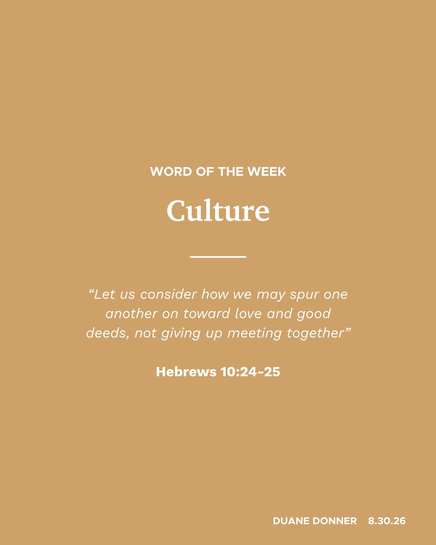 Word of the Week: Culture.

Every organization has one. The only question is whether we're shaping it deliberately or letting it drift by default.

Culture shapes who we become. It multiplies what we value. And it produces fruit that lasts.

Abiding 