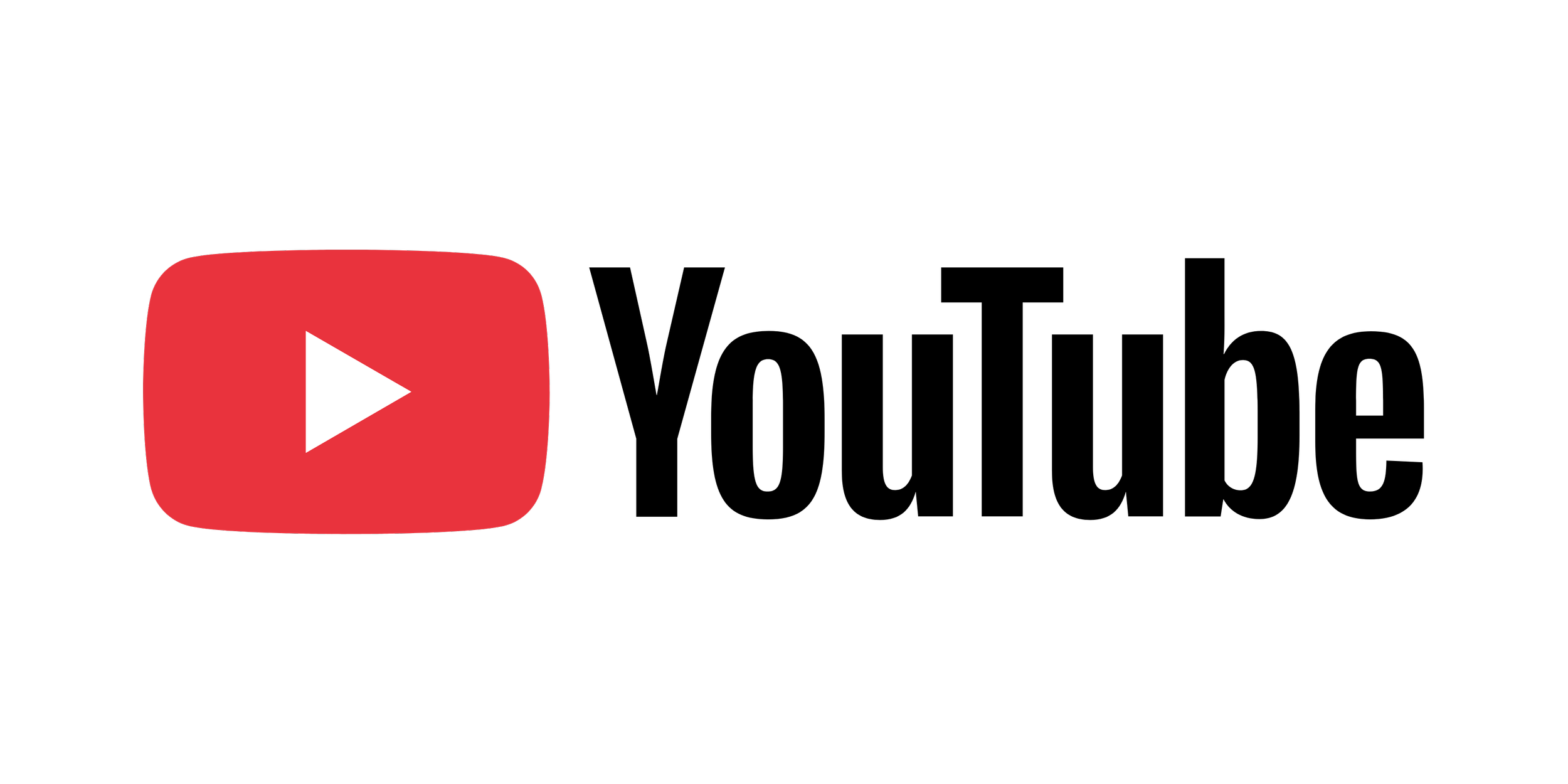 YouTube logo with a red play button and black text that reads 'Hello, welcome to the page'}