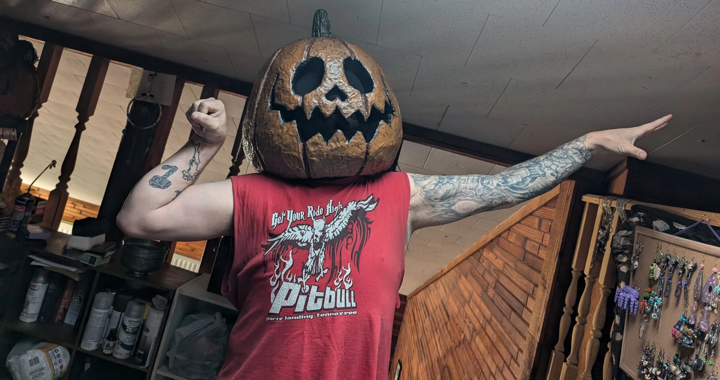 Custom Pumpkin Head Mask