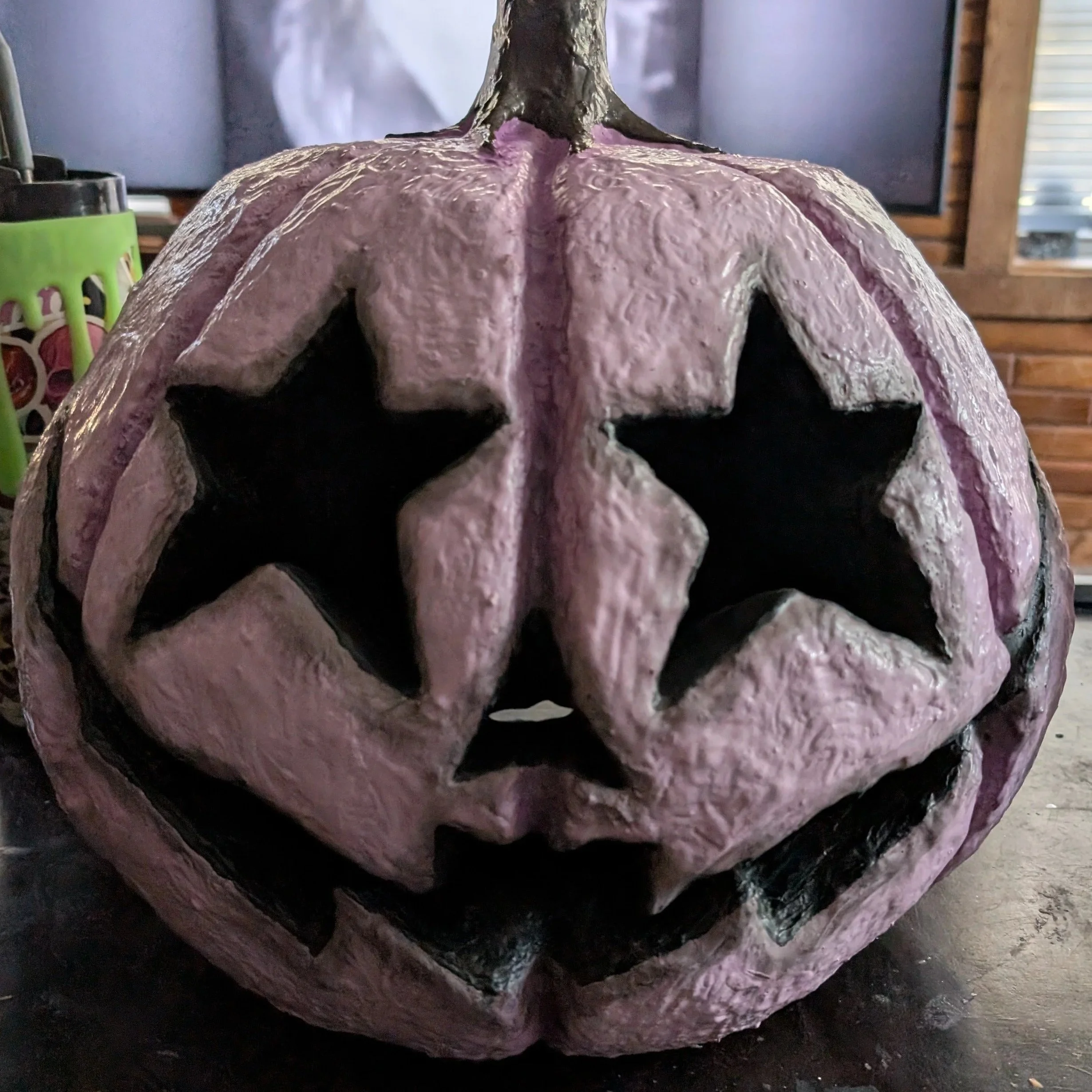 Custom Girlie-POP Rhinstoned Pum-kin Mask from Deader Homes and Graveyards