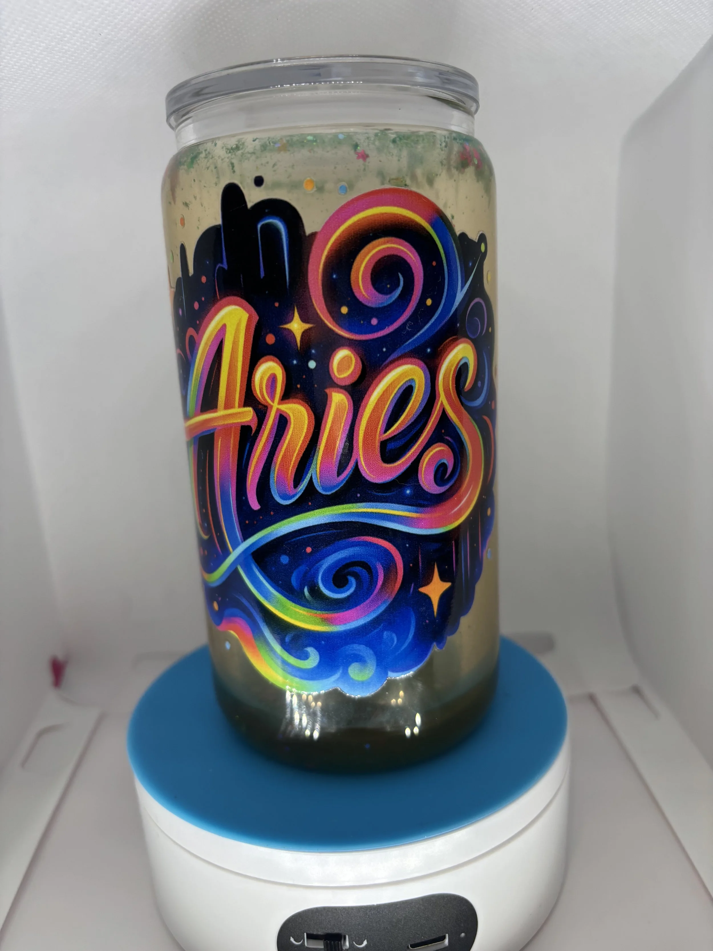 Customizable Acrylic Snow Globe Tumbler