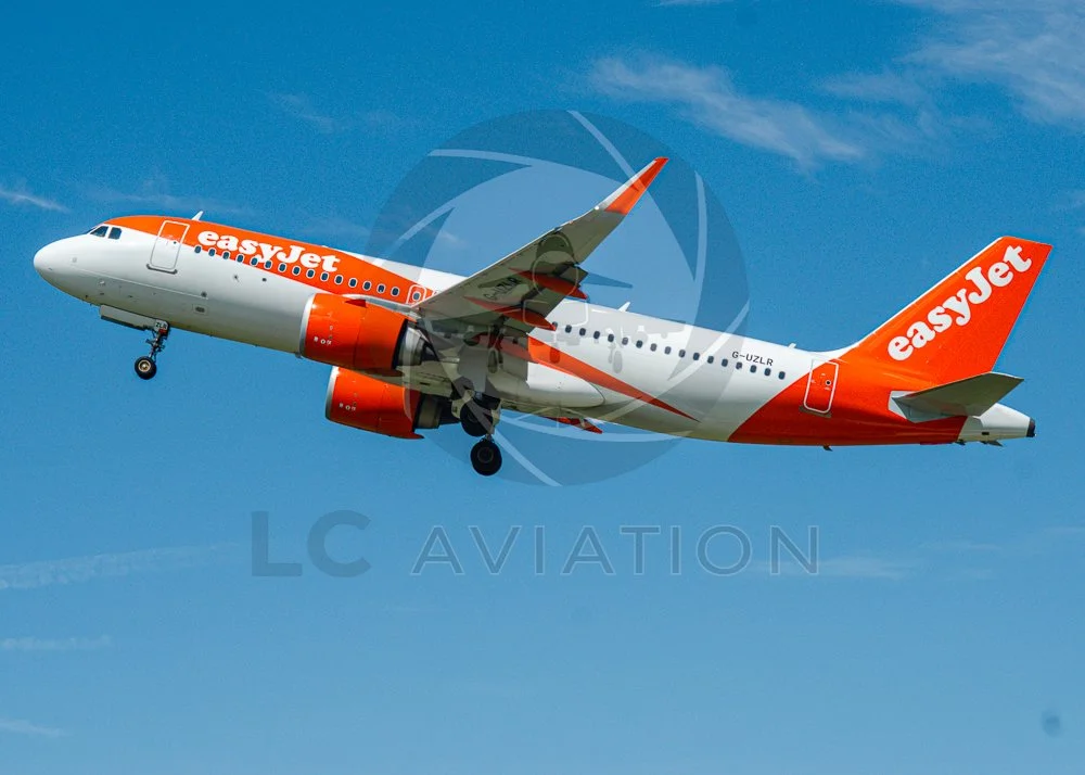 EasyJet A-320 On Departure From Bristol (EGGD) G-UZLR