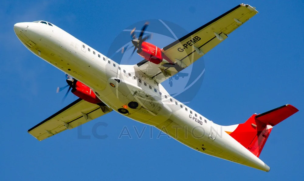 Aurigny ATR 72-600 on Departure from Bristol (EGGD)