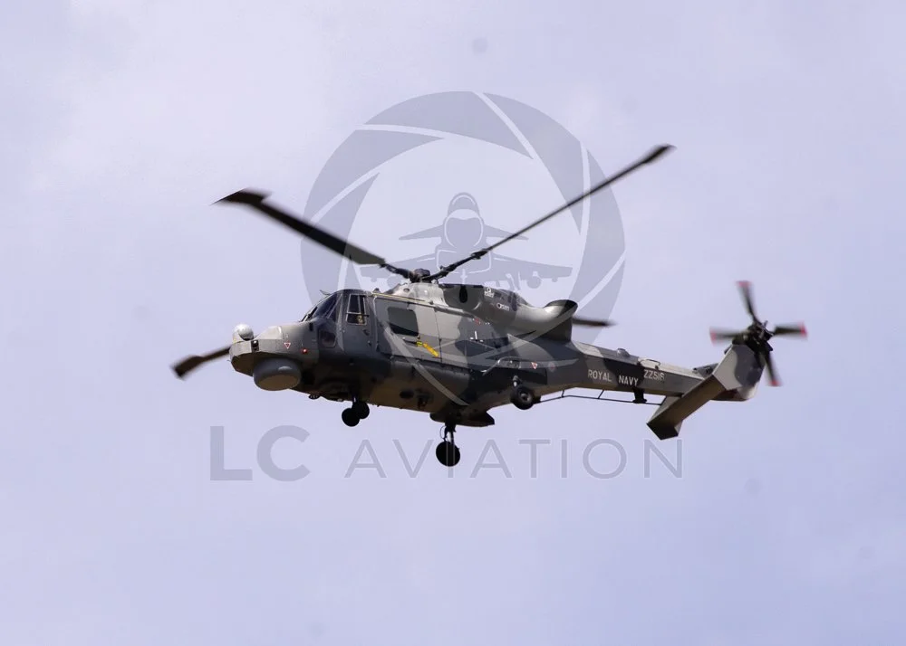 Royal Navy Wildcat HMA2 Departing RNAS Yeovilton, (ZZ515)