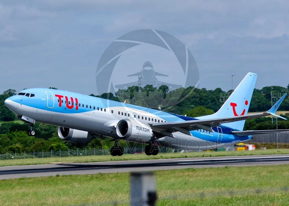 TUI Boeing 737 Max 8 On Departure from Bristol (EGGD) G-TUMP