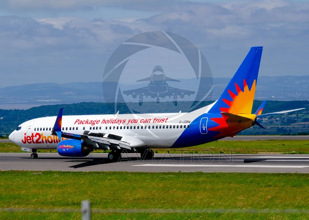Jet2 Boeing 737-800 upon Landing at Bristol (EGGD) G-JZBW