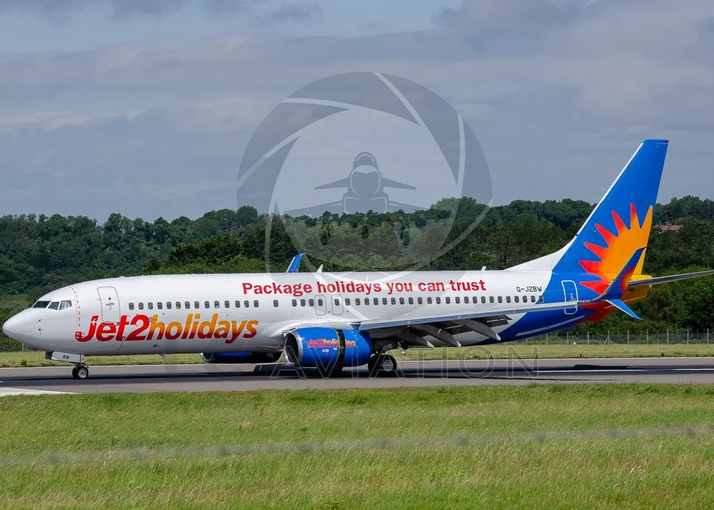 Jet2 Boeing 737-800 upon Landing at Bristol (EGGD) G-JZBW