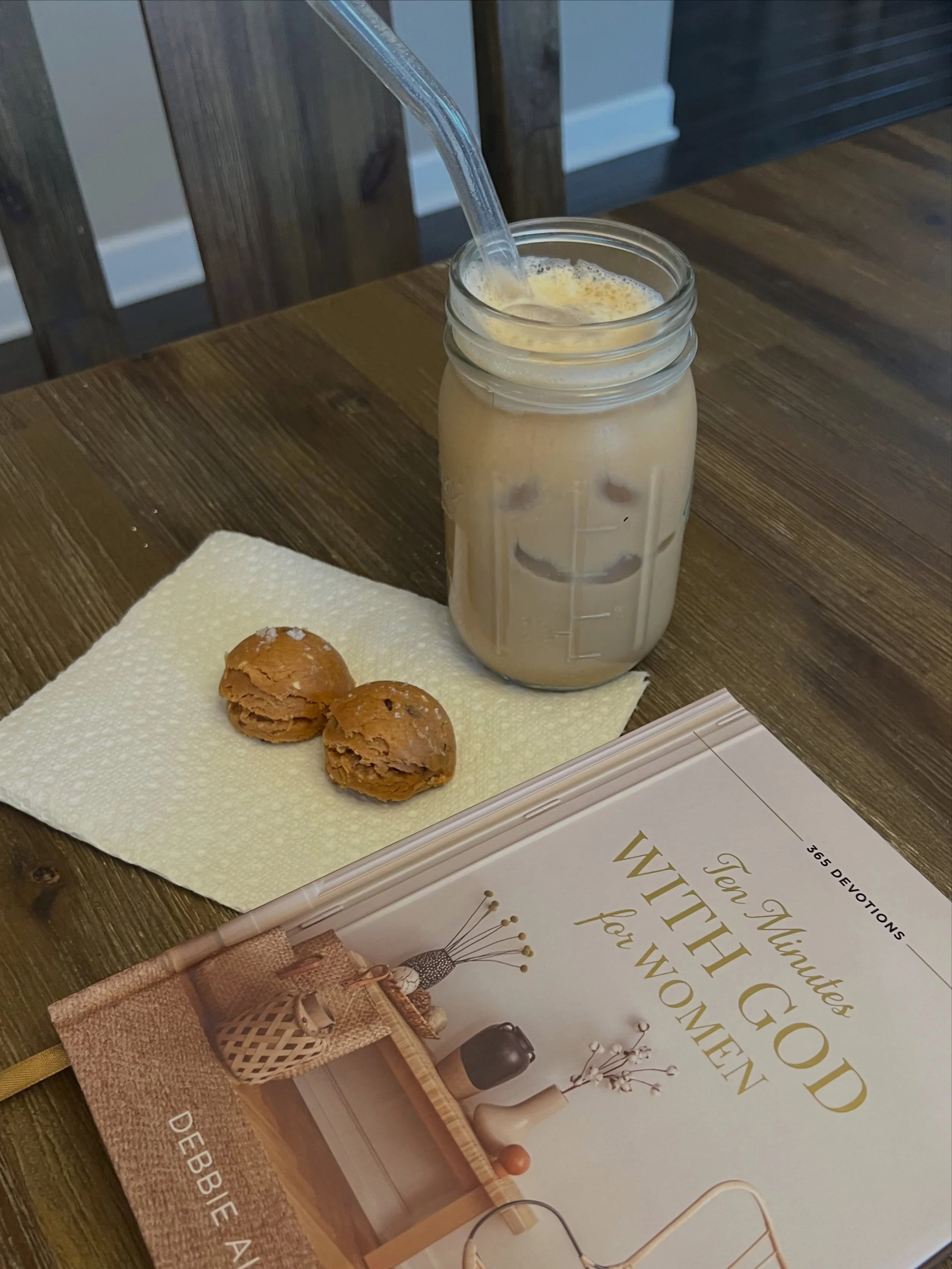 A little fuel for the things that fill you up in more ways than one. 🤍

Coffee (apparently mine is happy to see me 😂), quiet time, a few minutes with God, and, of course, a couple Busy Day Bites.

I created these bites for the busy parts of our day