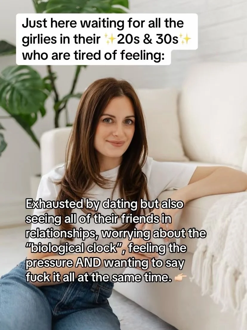 Therapy for women in their 20s &amp; 30s

Some of our specialties:

✨ Anxiety &amp; Burnout
✨ Breakup Recovery
✨ Dating &amp; Relationships
✨ Quarter Life Crisis
✨ Depression
✨ Vegan Lifestyle Support

Reach out or visit our website to book a free in