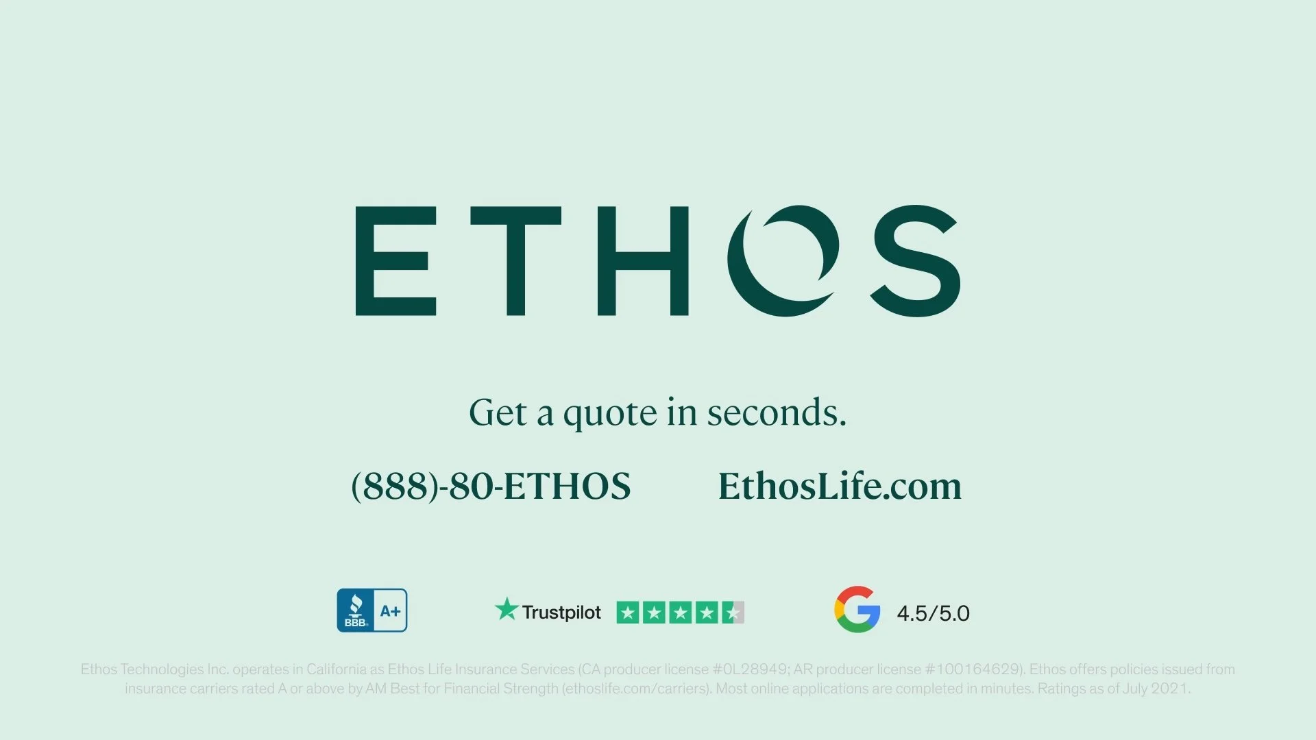 Ethos Life Insurance Campaign
