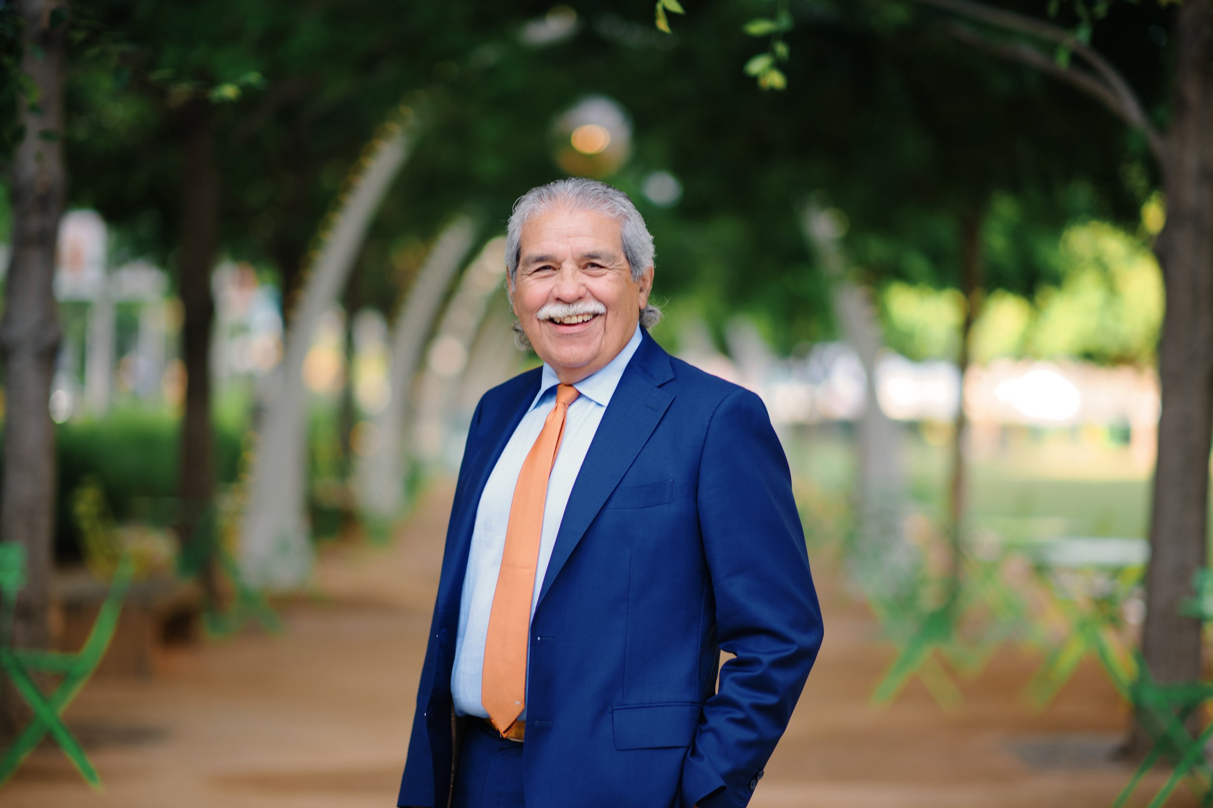 Dr. Michael Hinojosa at Klyde Warren Park