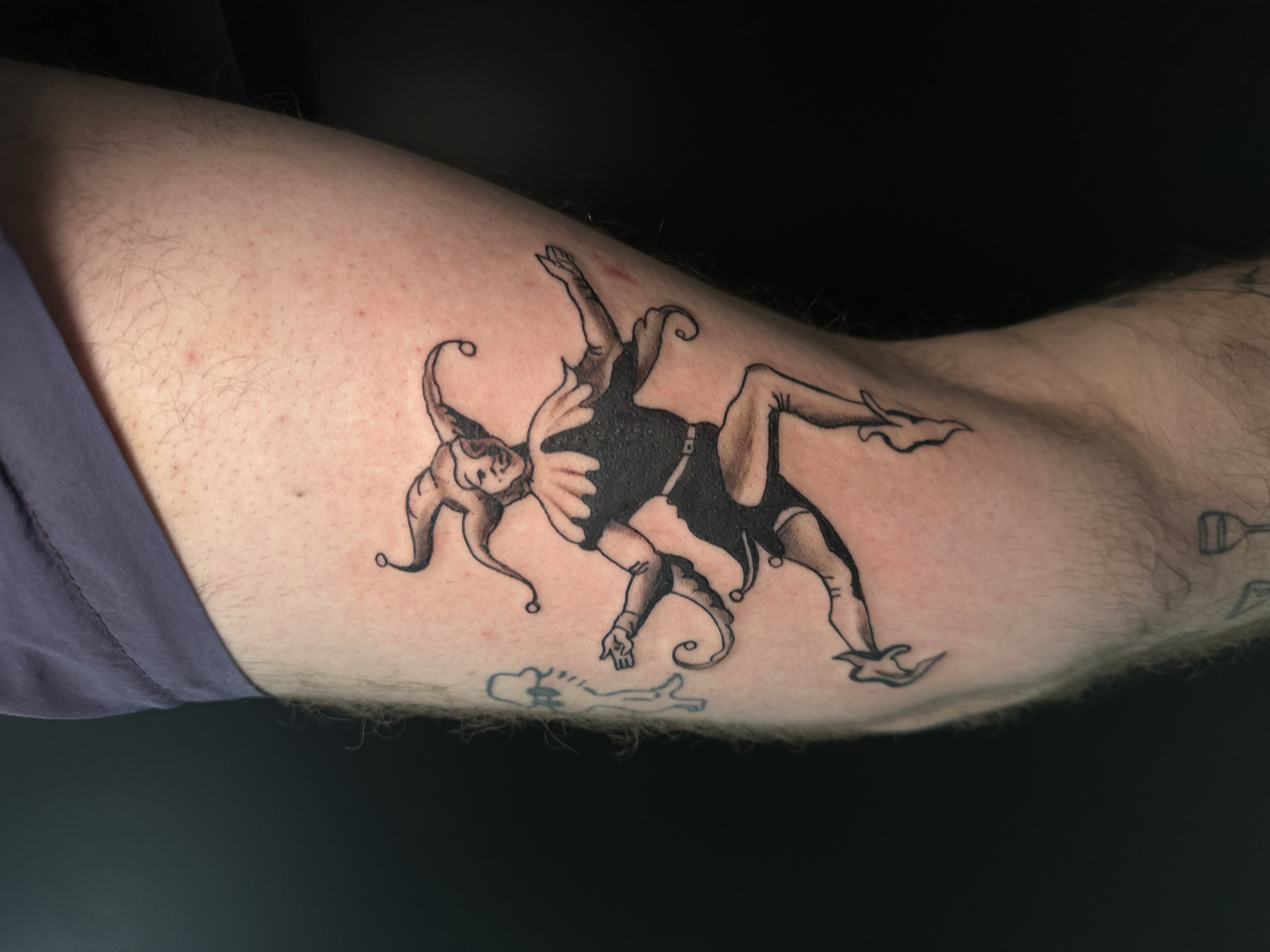 artwork and tattoo by Aiden DeLucia, Delucia Tattoo
