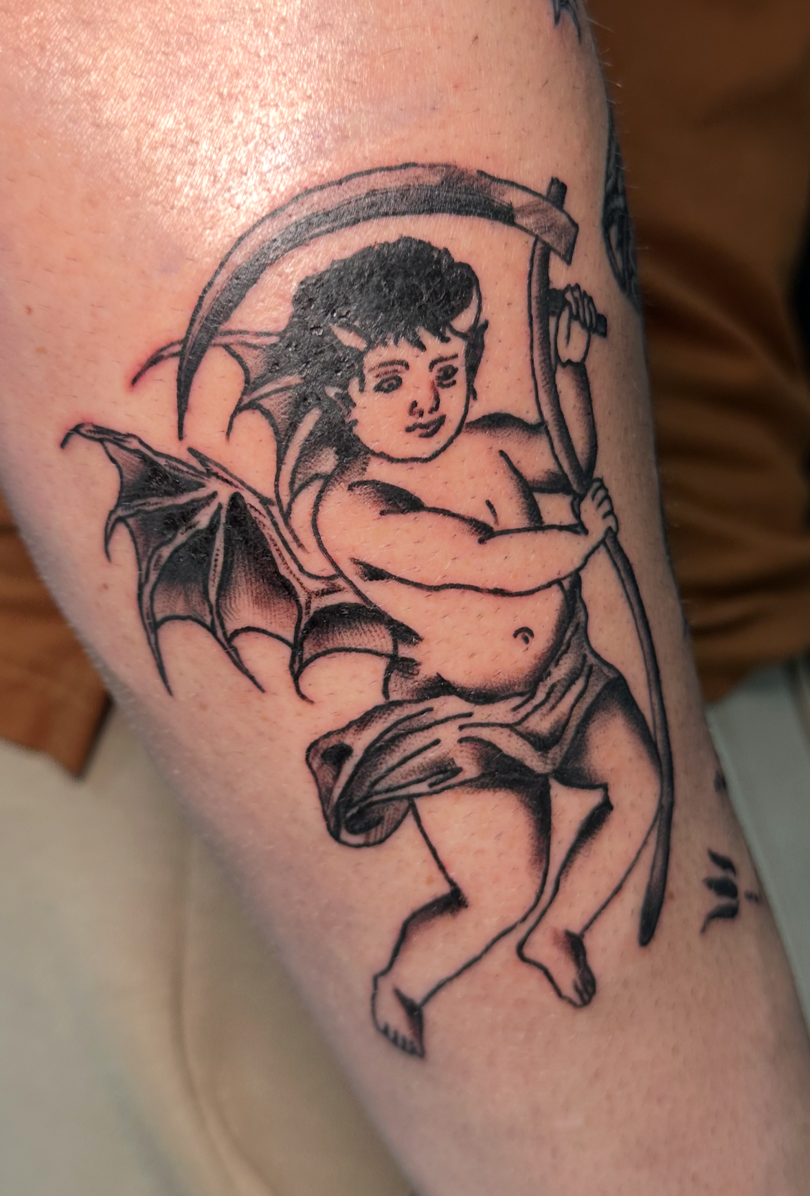 artwork and tattoo by Aiden DeLucia, Delucia Tattoo