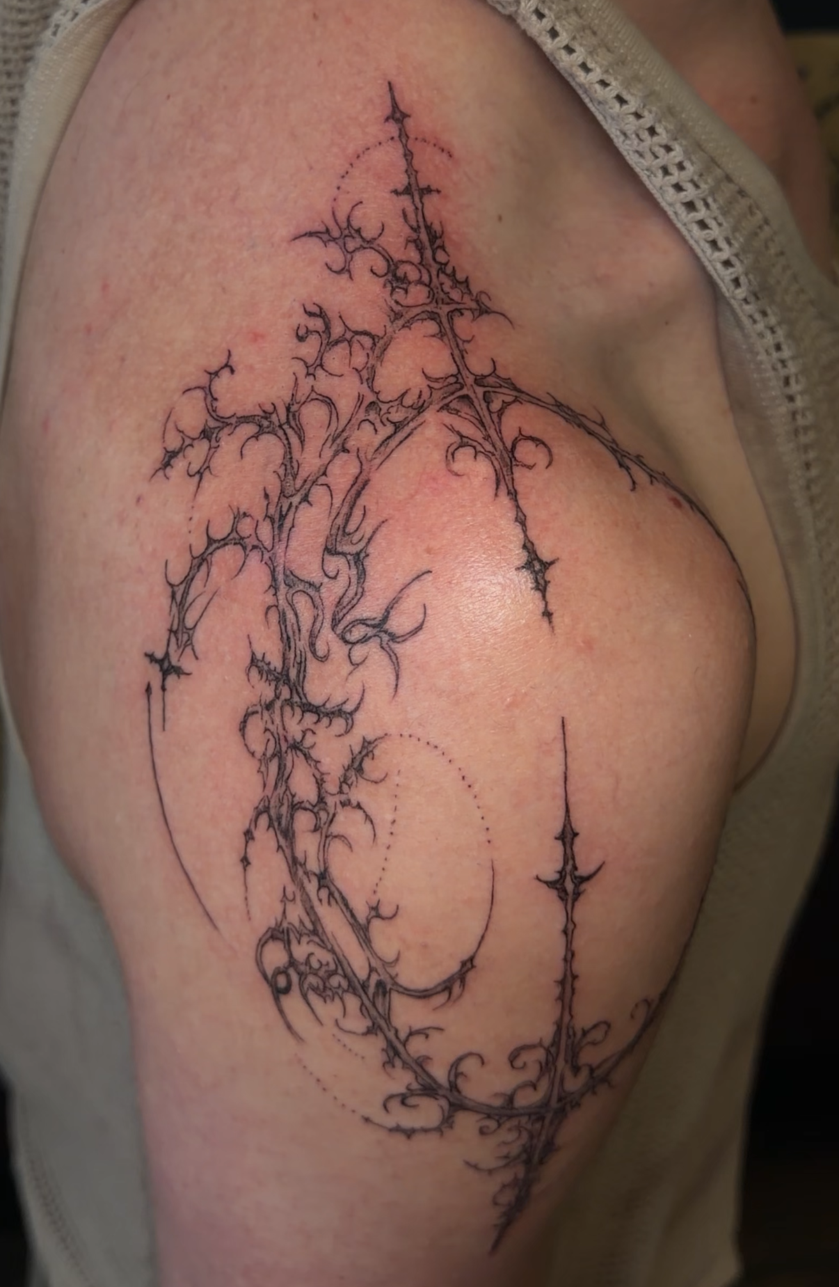 artwork and tattoo by Aiden DeLucia, Delucia Tattoo