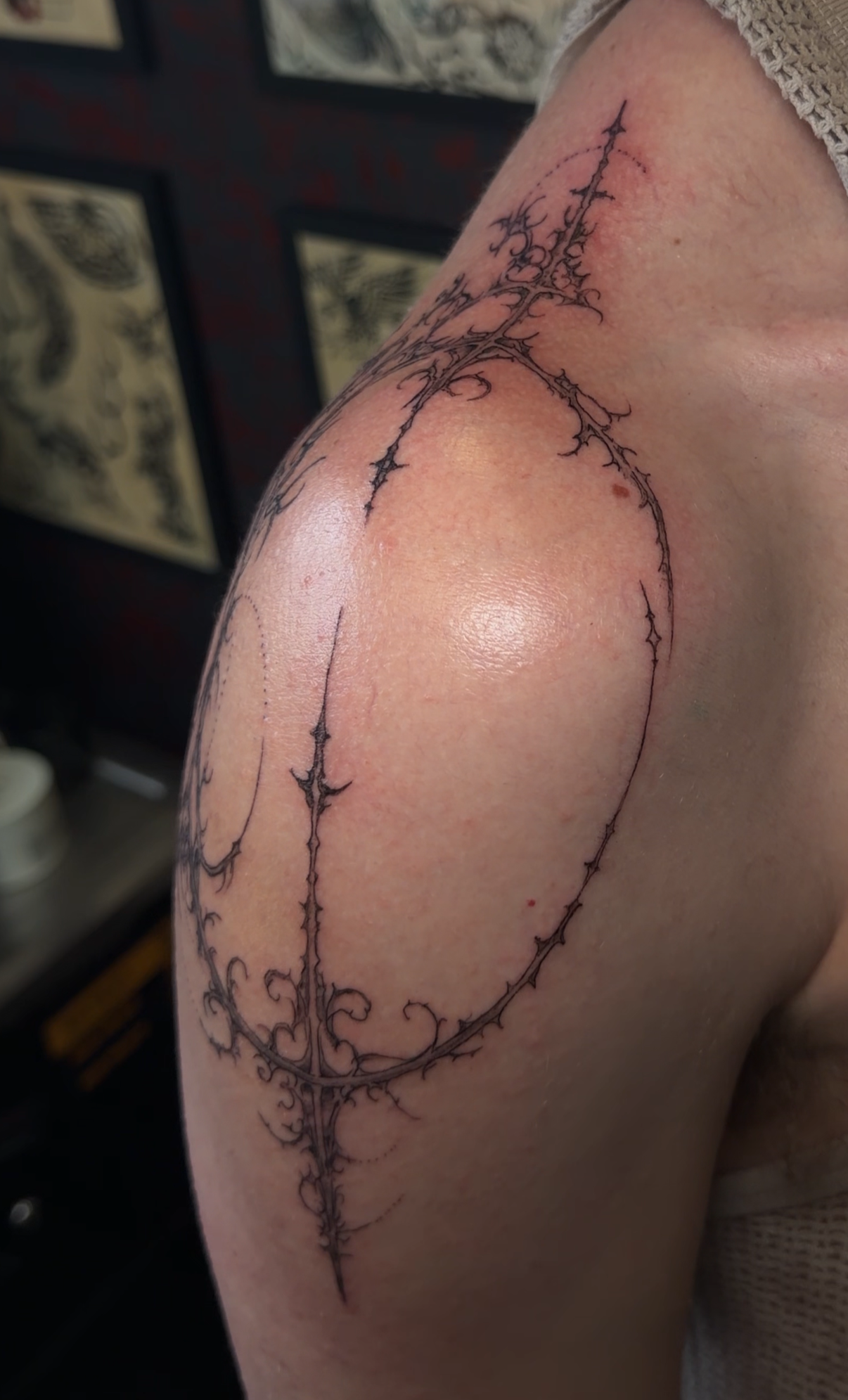 artwork and tattoo by Aiden DeLucia, Delucia Tattoo
