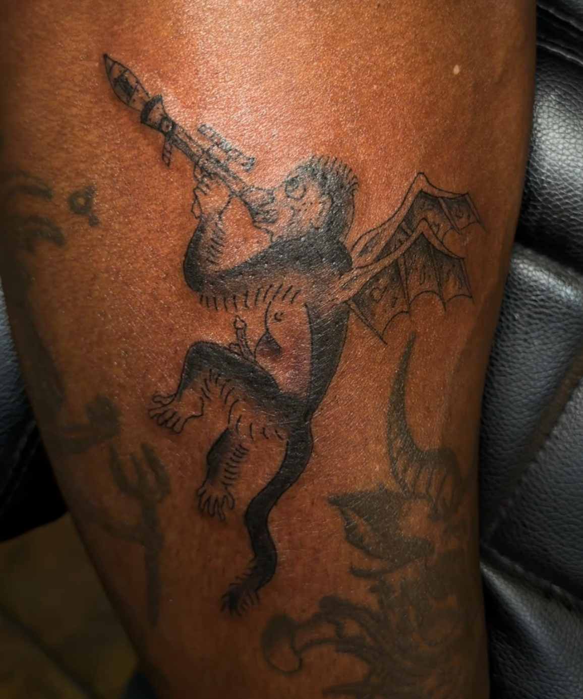 artwork and tattoo by Aiden DeLucia, Delucia Tattoo