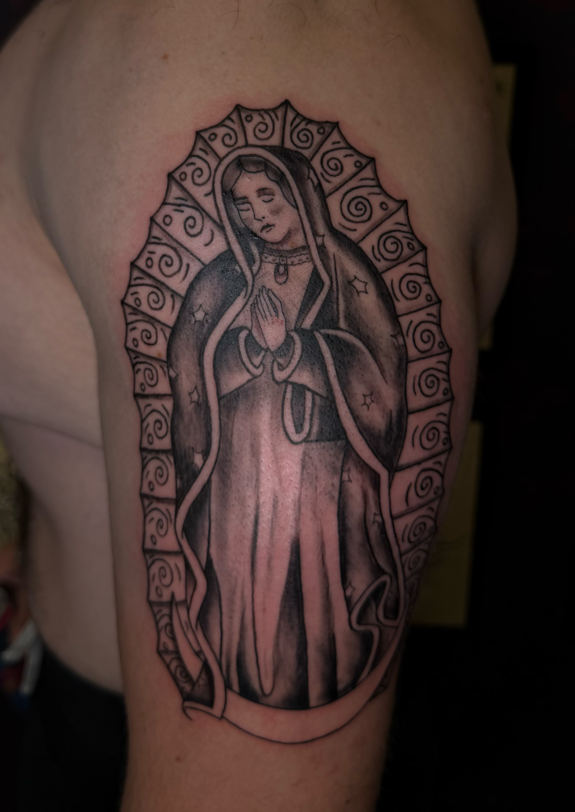 artwork and tattoo by Aiden DeLucia, Delucia Tattoo