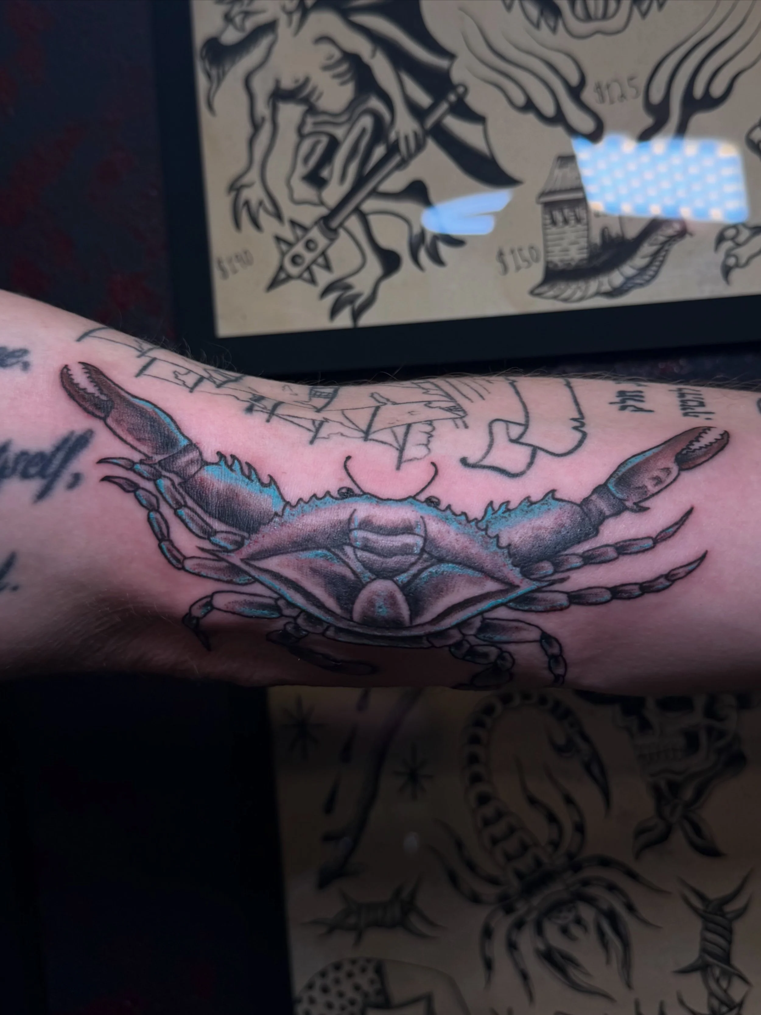 artwork and tattoo by Aiden DeLucia, Delucia Tattoo
