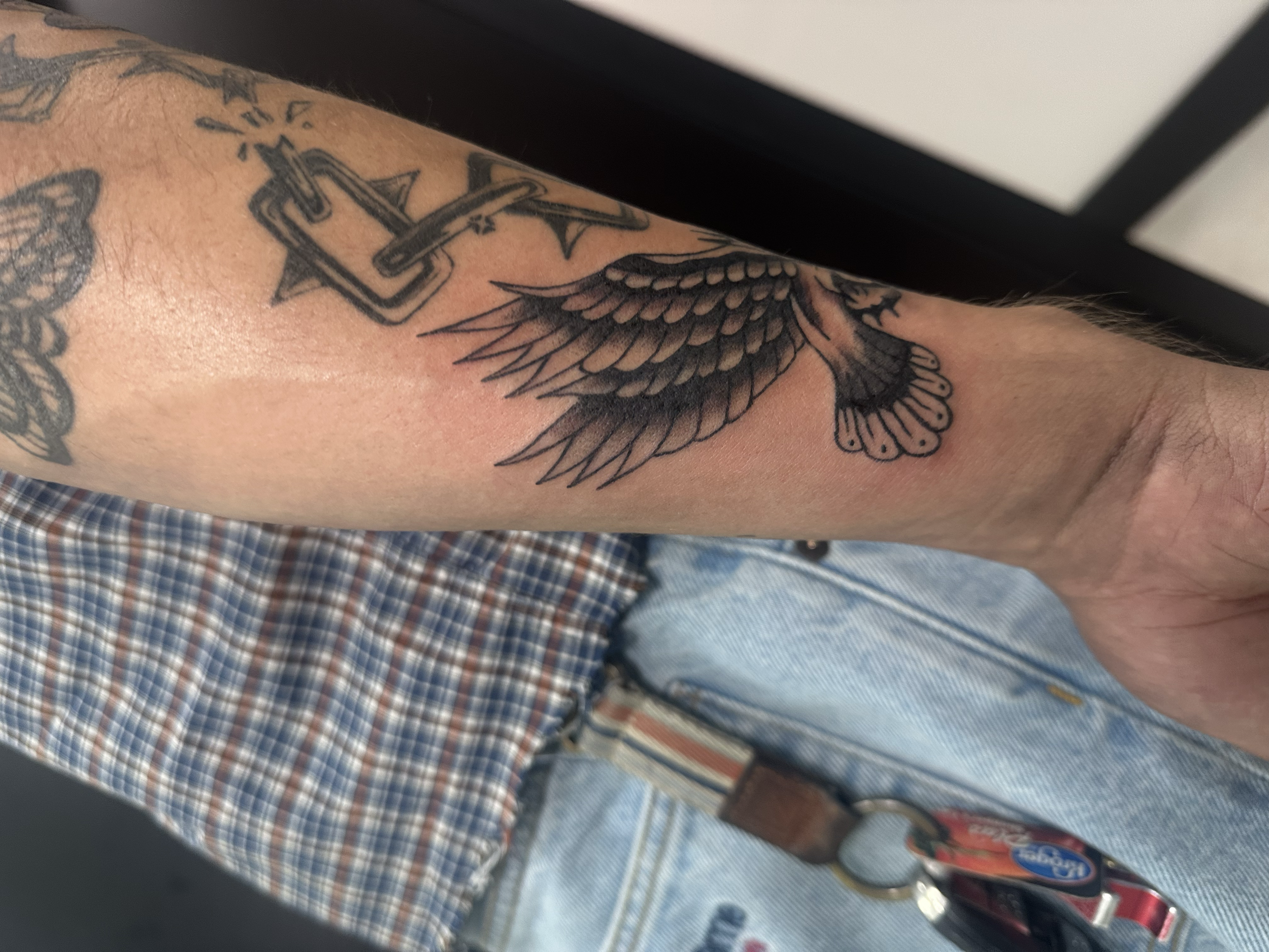 artwork and tattoo by Aiden DeLucia, Delucia Tattoo