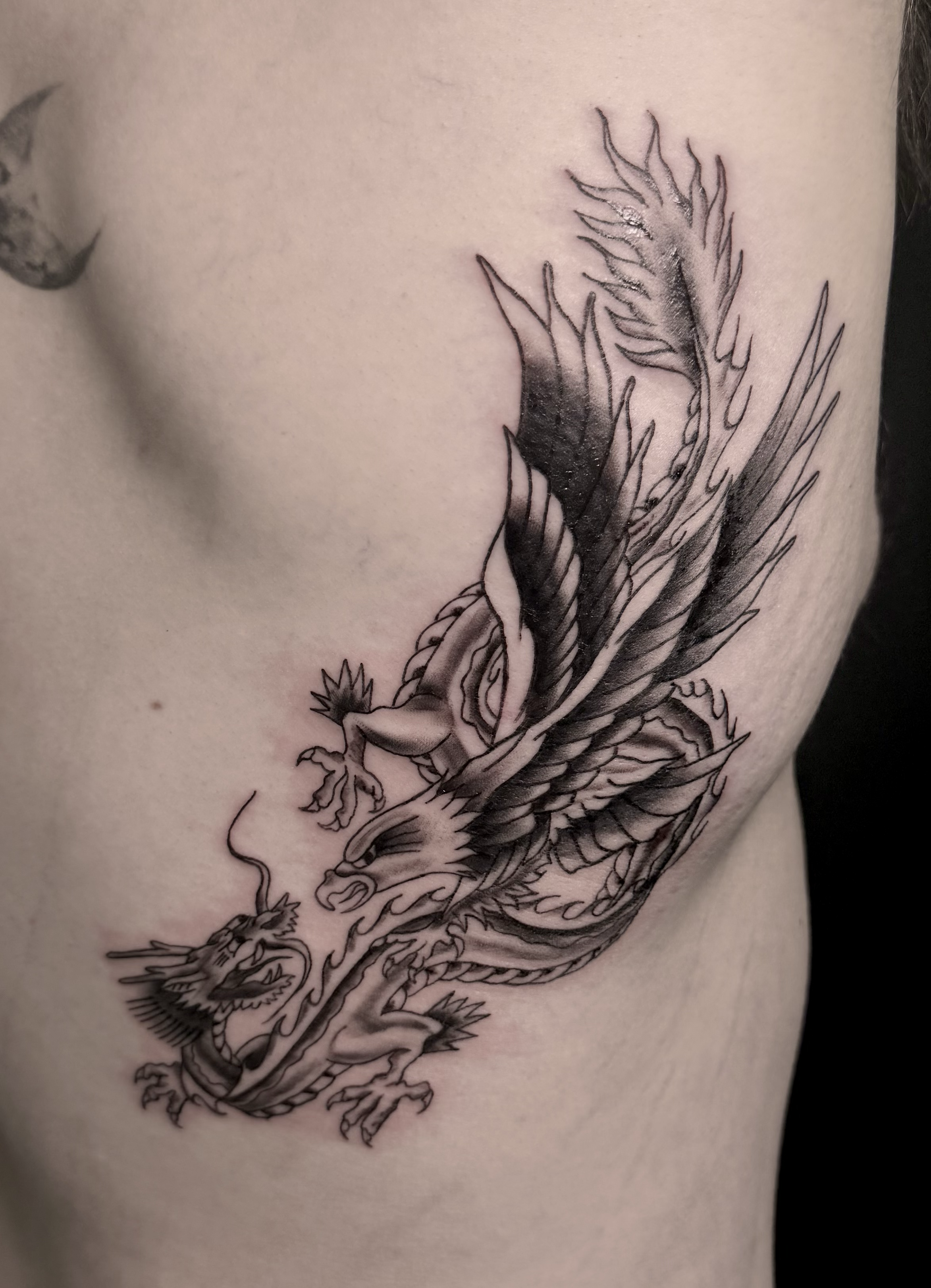 artwork and tattoo by Aiden DeLucia, Delucia Tattoo