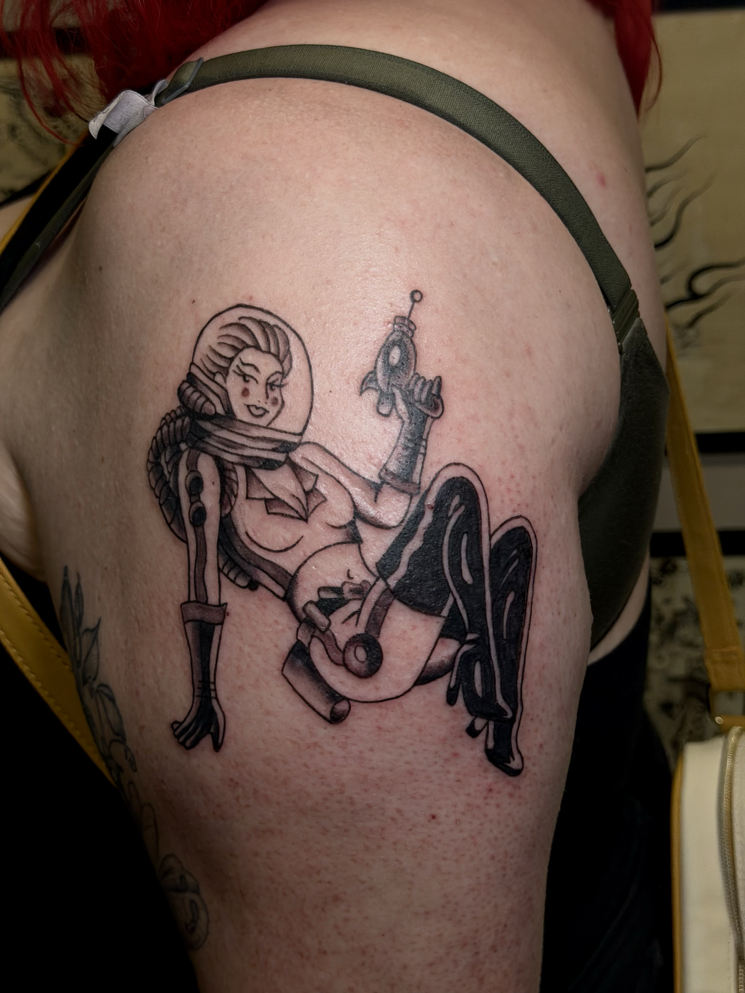 artwork and tattoo by Aiden DeLucia, Delucia Tattoo